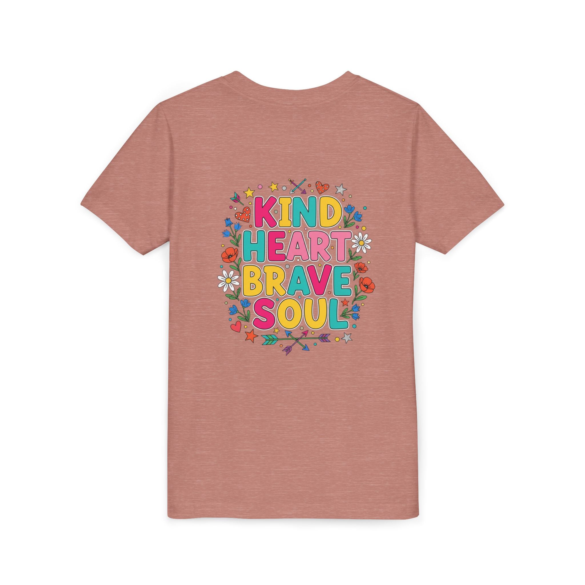 Kind Heart Brave Soul — Inspirational Youth T-Shirt - RESTERATION