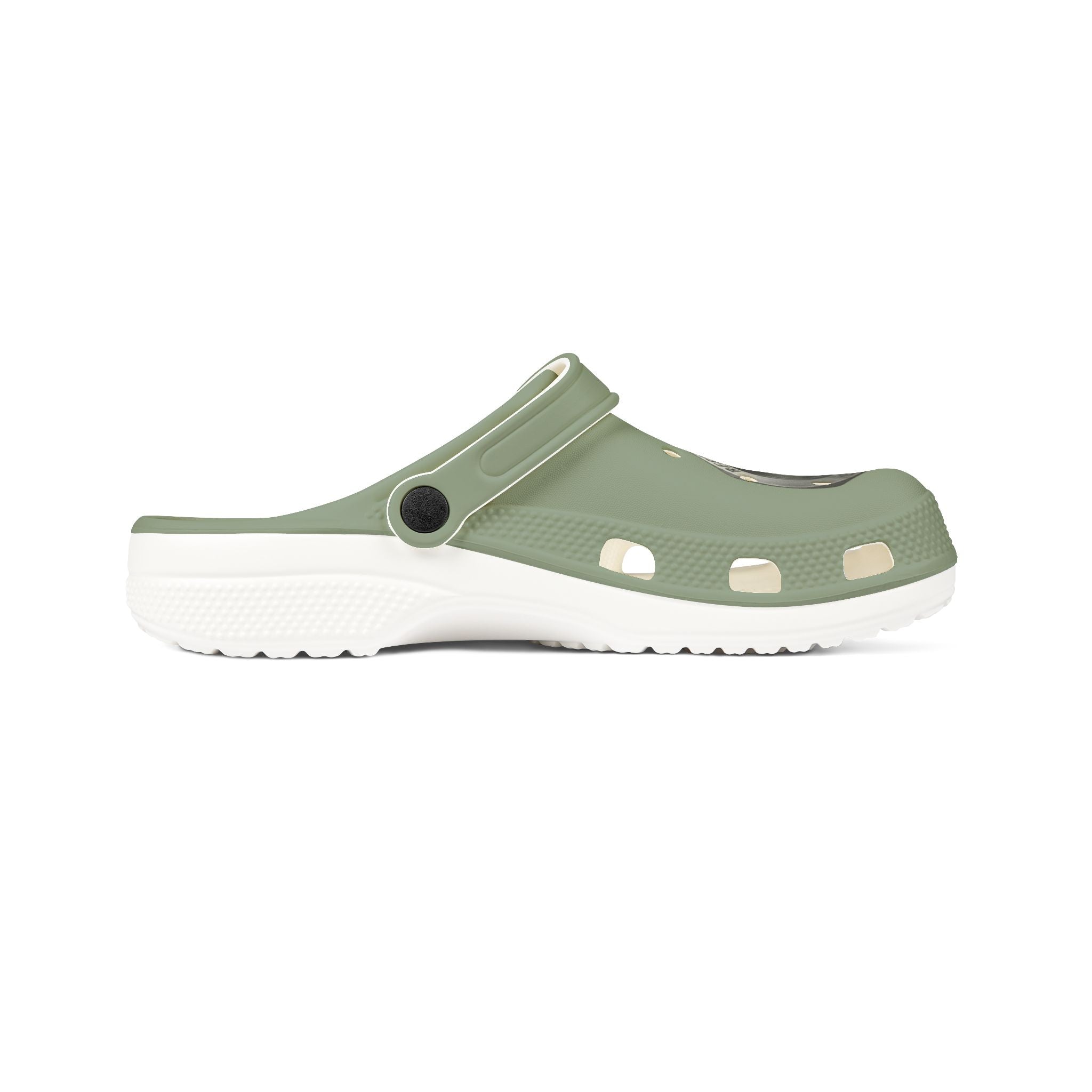 Olive Green RESTERATION Anchor EVA Clogs — Lightweight Slip-On Foam Shoes