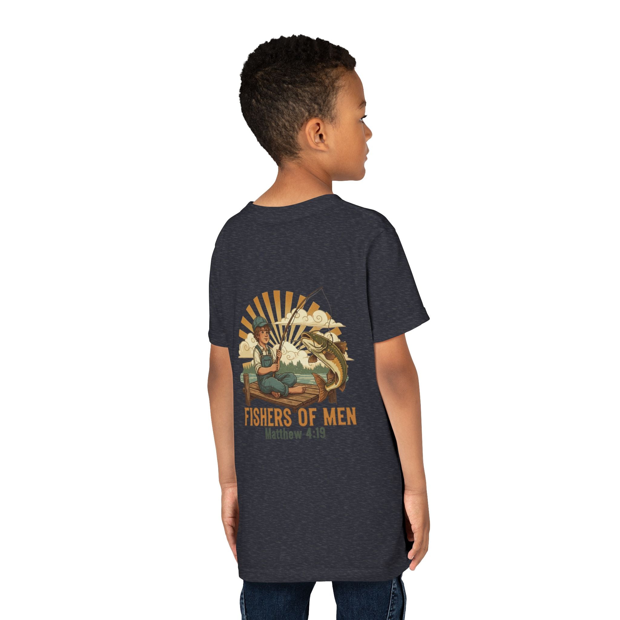 Fishers of Men — Christian Youth T-Shirt (Matthew 4:19) - RESTERATION