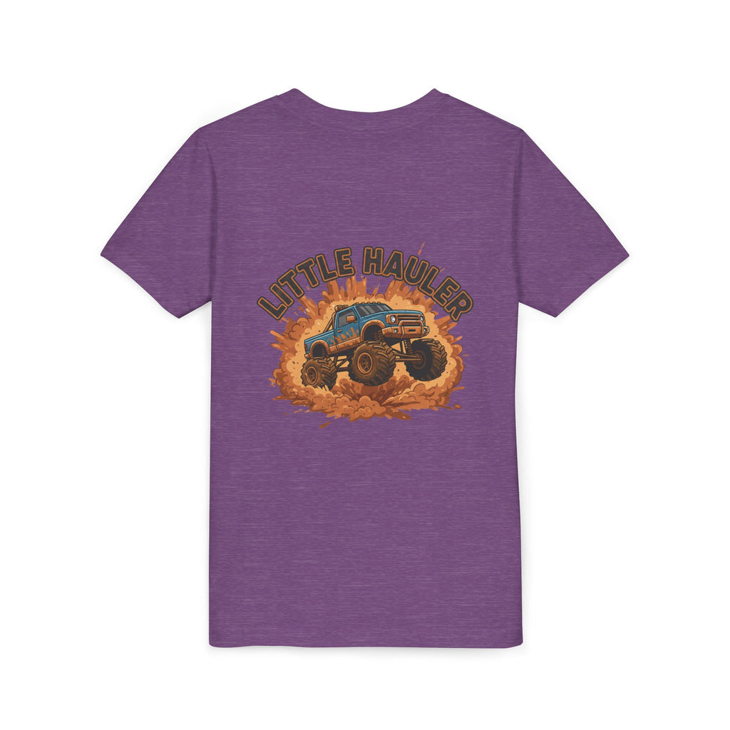 Little Hauler — Monster Truck Youth T-Shirt - RESTERATION