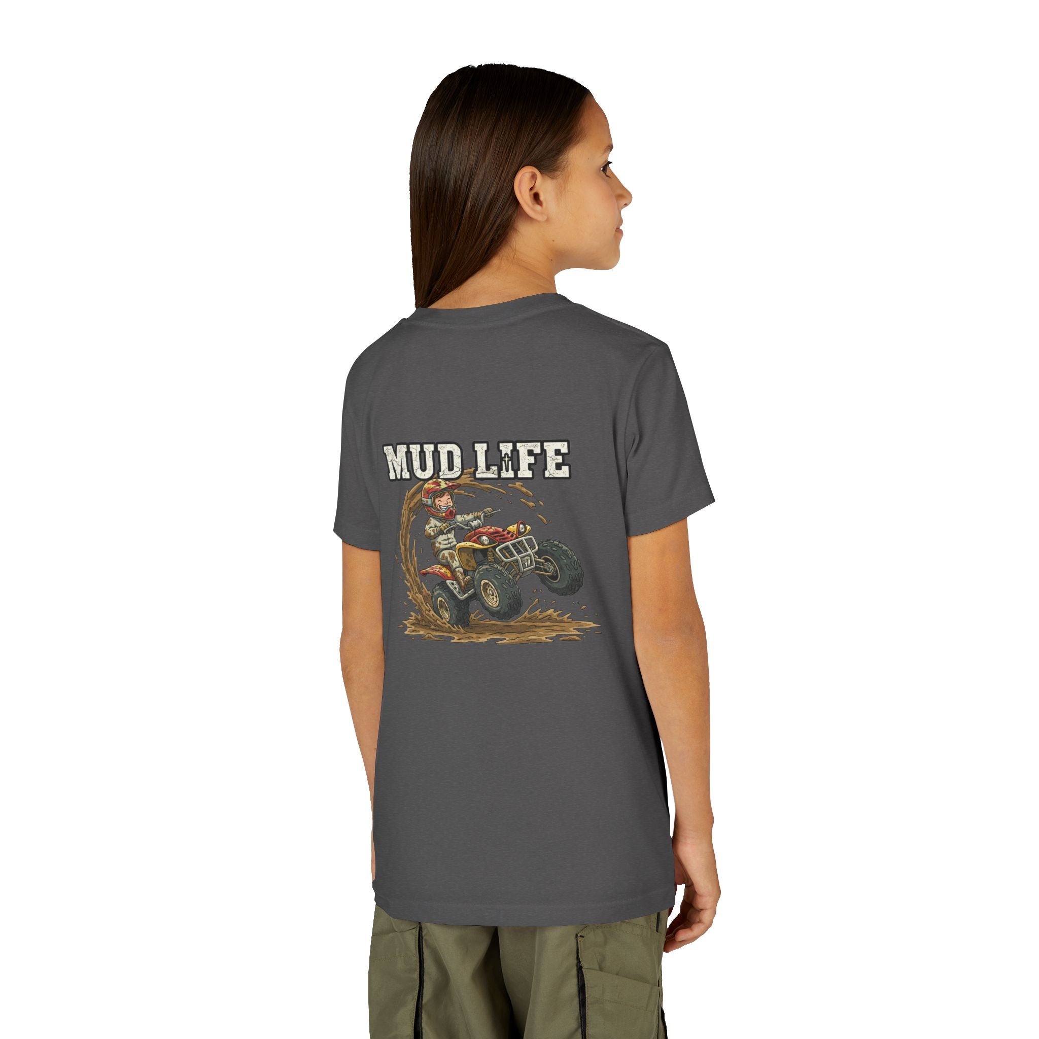 Mud Life — ATV Youth T-Shirt - RESTERATION