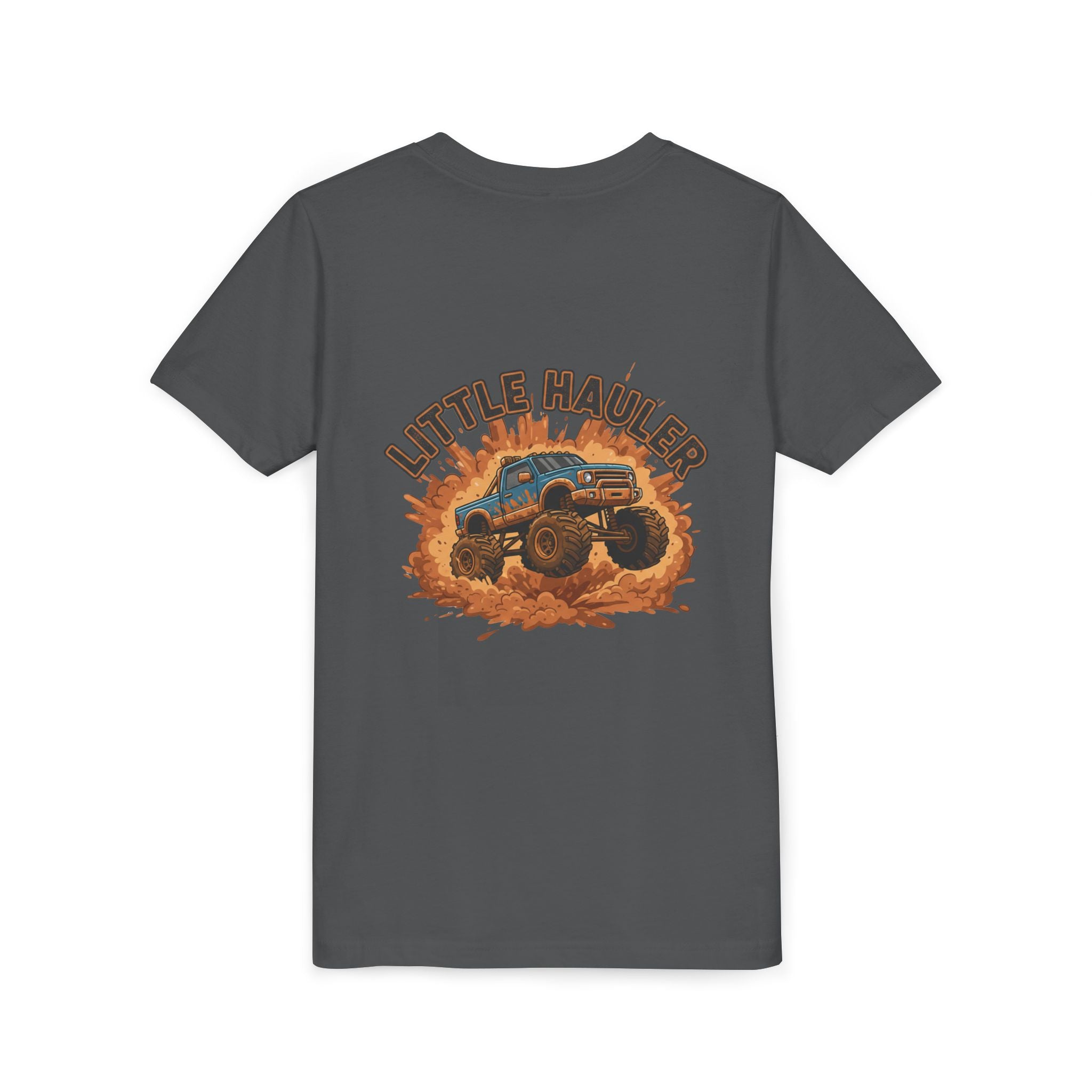 Little Hauler — Monster Truck Youth T-Shirt - RESTERATION