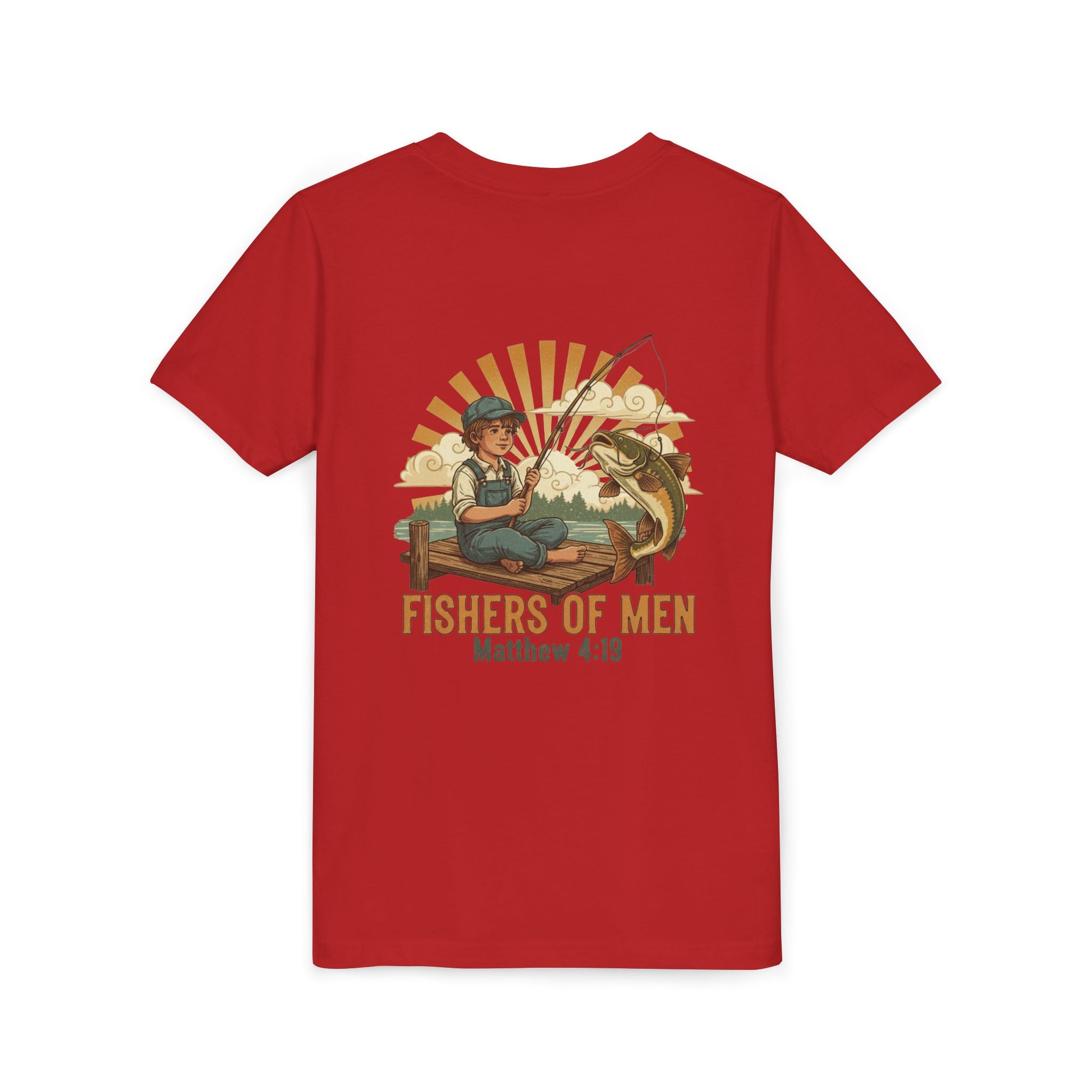 Fishers of Men — Christian Youth T-Shirt (Matthew 4:19) - RESTERATION