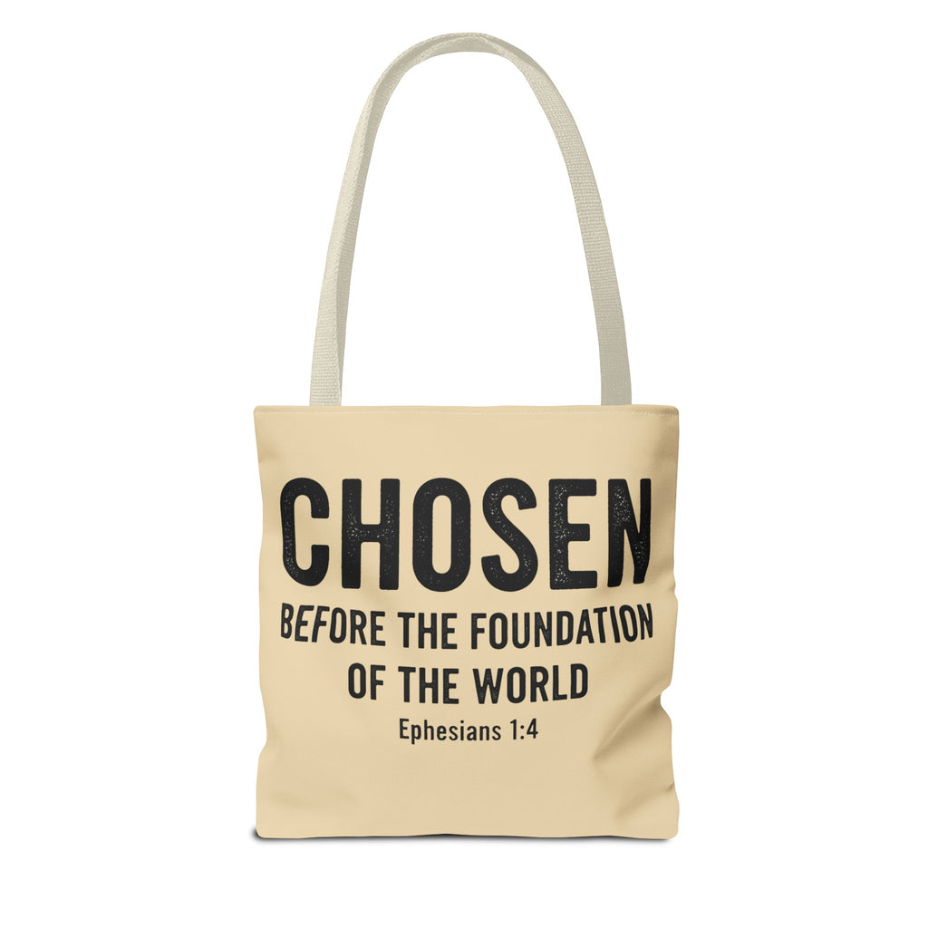 RESTERATION 'Chosen' Faith Tote Bag — Western Floral & Horseshoe | Scripture Tote | 3 Sizes