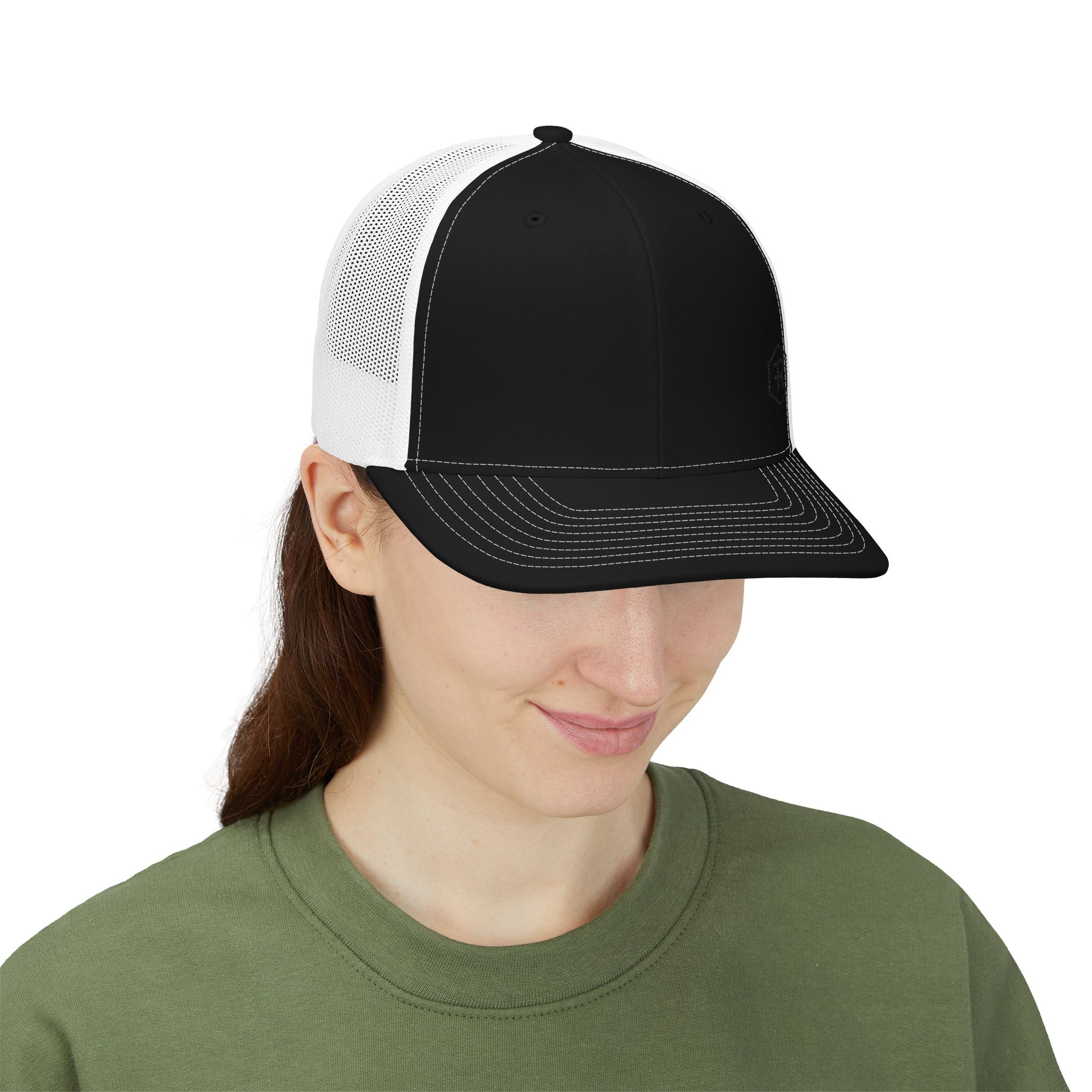 Classic Snapback Trucker Cap | Mesh Back Embroidered Hat | Faith Apparel - RESTERATION