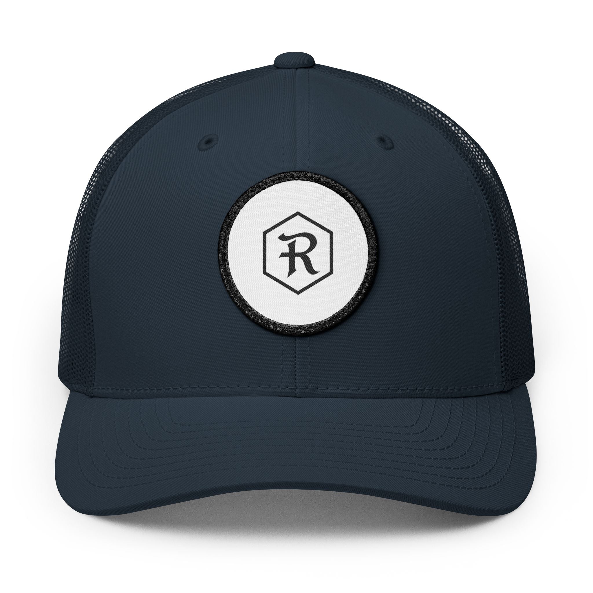 Embroidered Patch Trucker Cap | Snapback Mesh Back Hat | Faith Apparel - RESTERATION