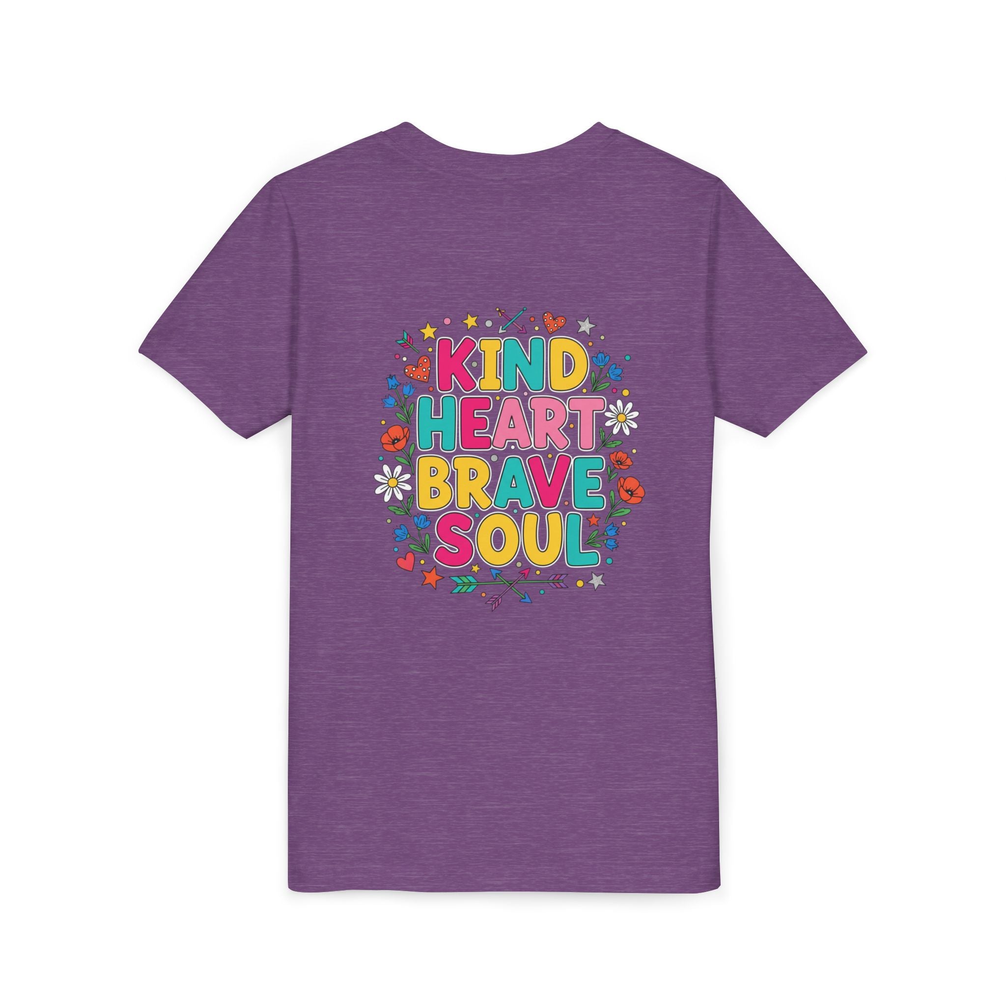 Kind Heart Brave Soul — Inspirational Youth T-Shirt - RESTERATION