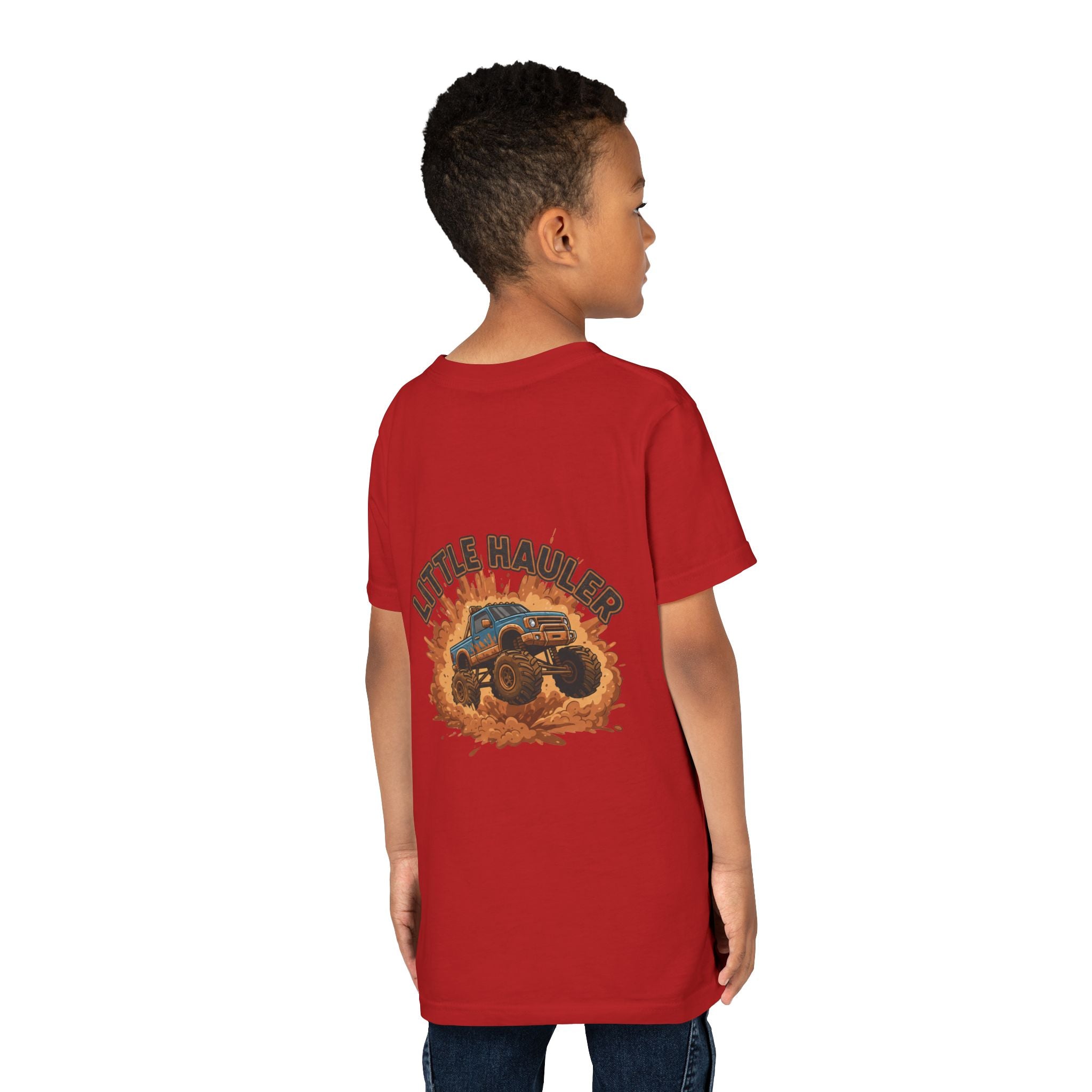 Little Hauler — Monster Truck Youth T-Shirt - RESTERATION