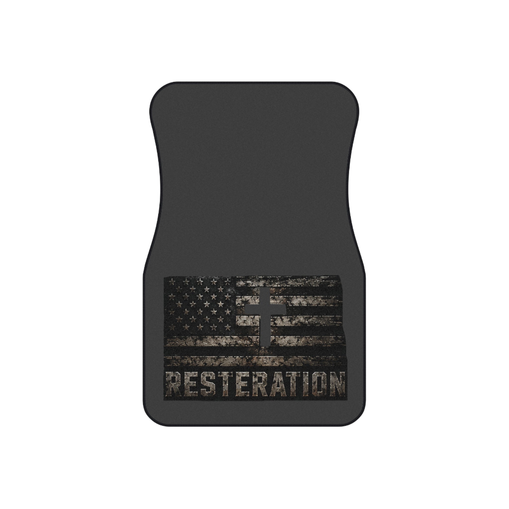 Distressed American Flag Car Mat Set — 4-Pack 2 - RESTERATION