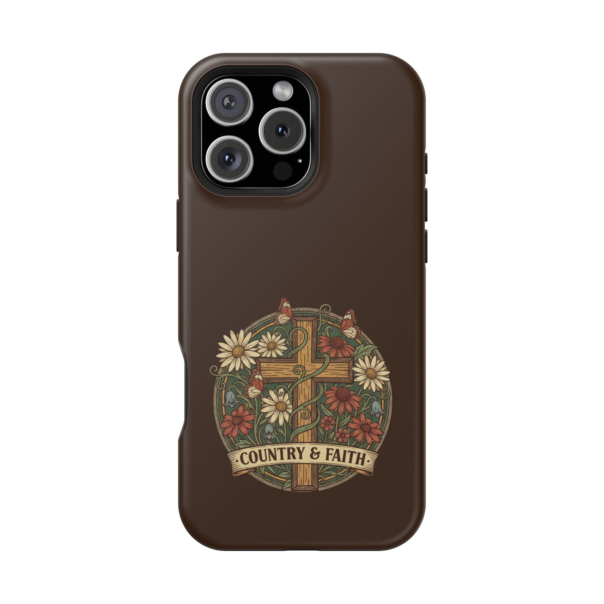 RESTERATION Phone Case — Country & Faith Cross Magnetic Impact-Resistant Cover #2