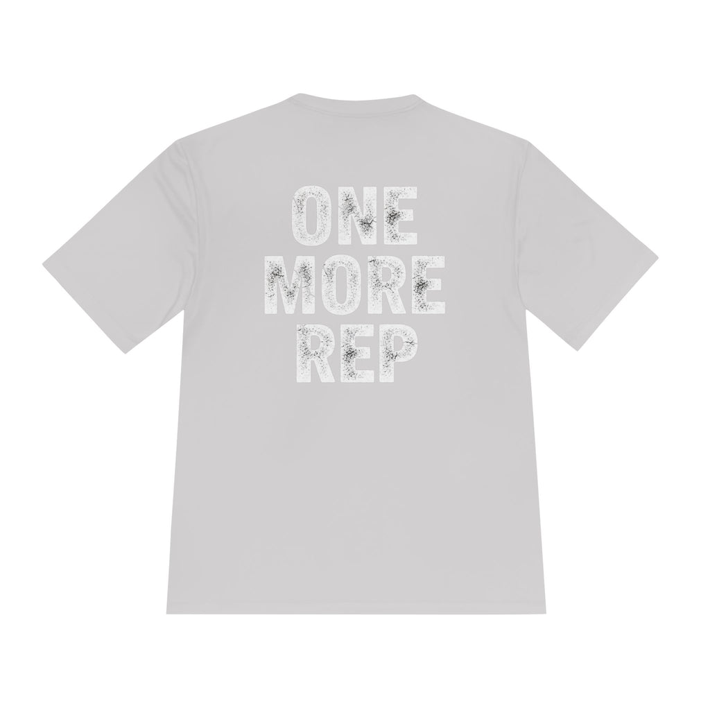 One More Rep Moisture-Wicking Tee — Gym Workout Fitness Shirt - RESTERATION