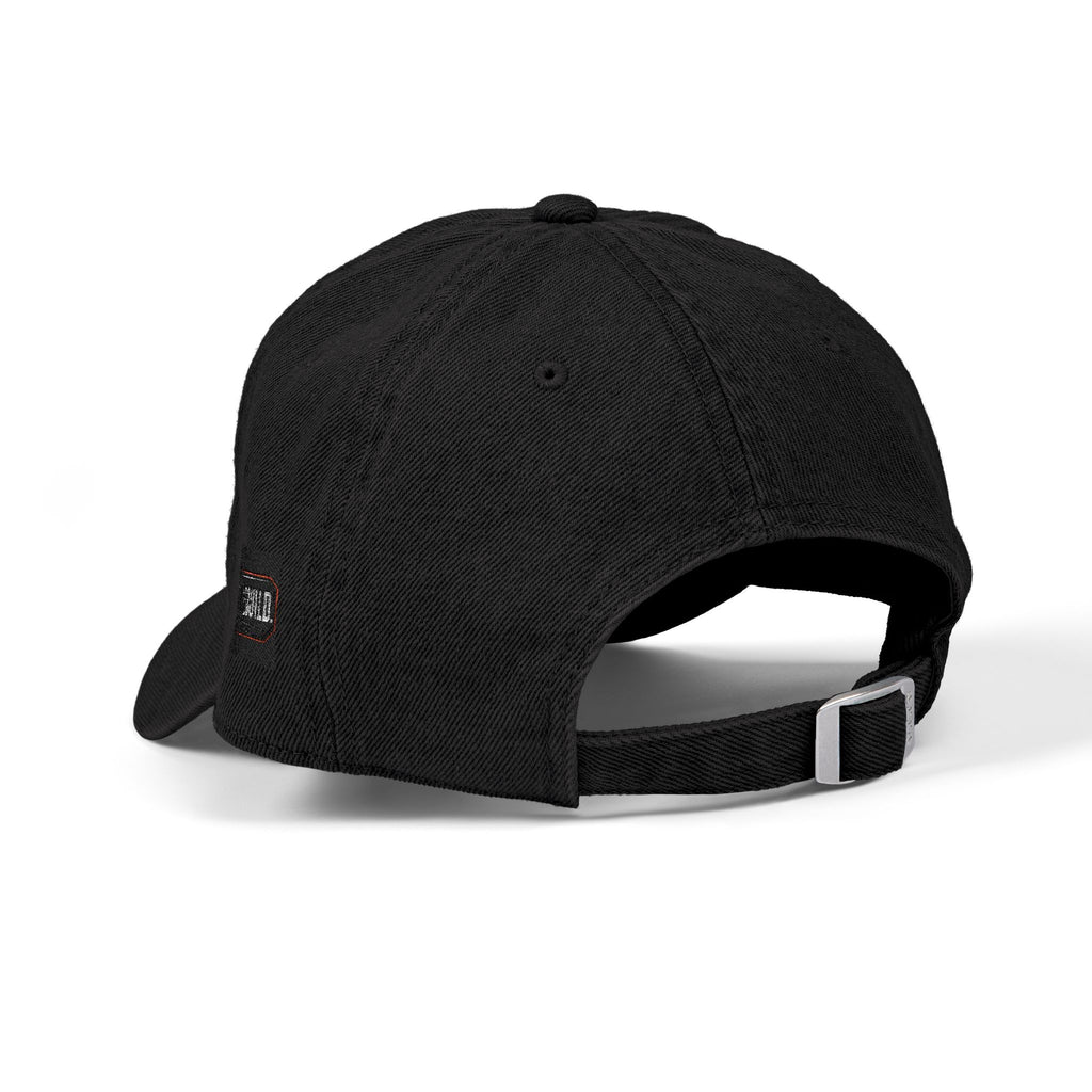 Distressed Cross Embroidered Denim Hat — Vintage Christian Baseball Cap