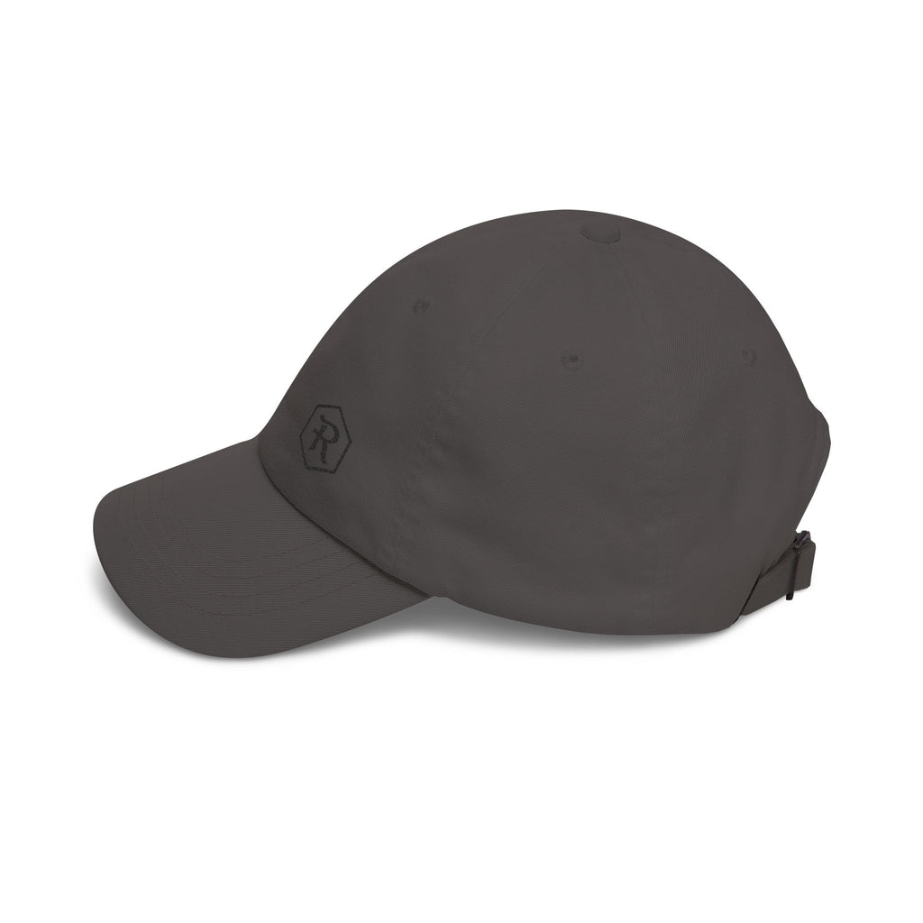 Monogram Dad Cap | Hexagon R Embroidered Hat | Faith Apparel - RESTERATION