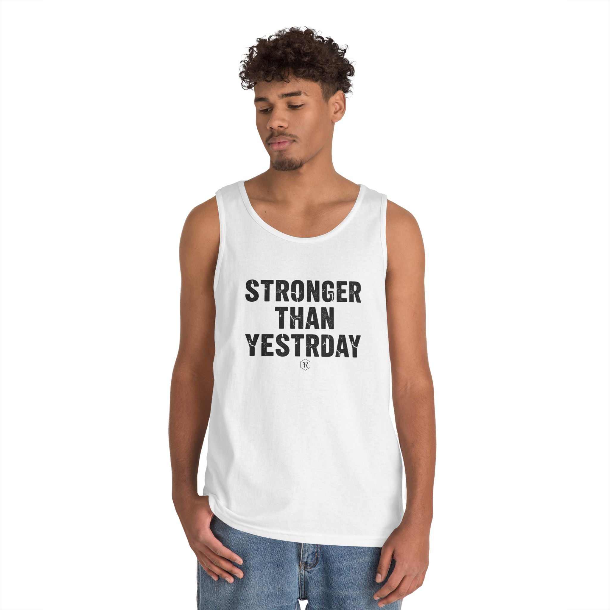 Stronger Than Yesterday — Motivational Tank Top - RESTERATION