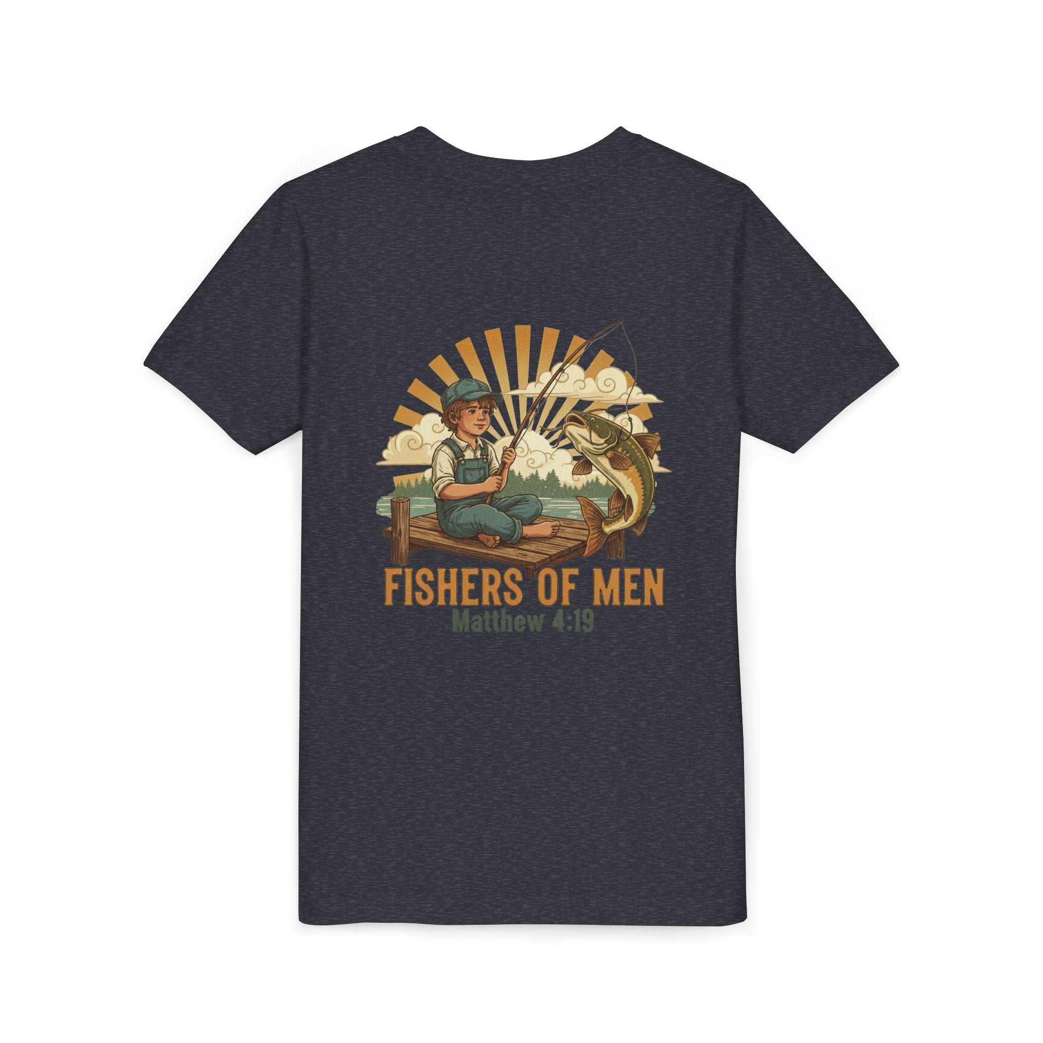 Fishers of Men — Christian Youth T-Shirt (Matthew 4:19) - RESTERATION