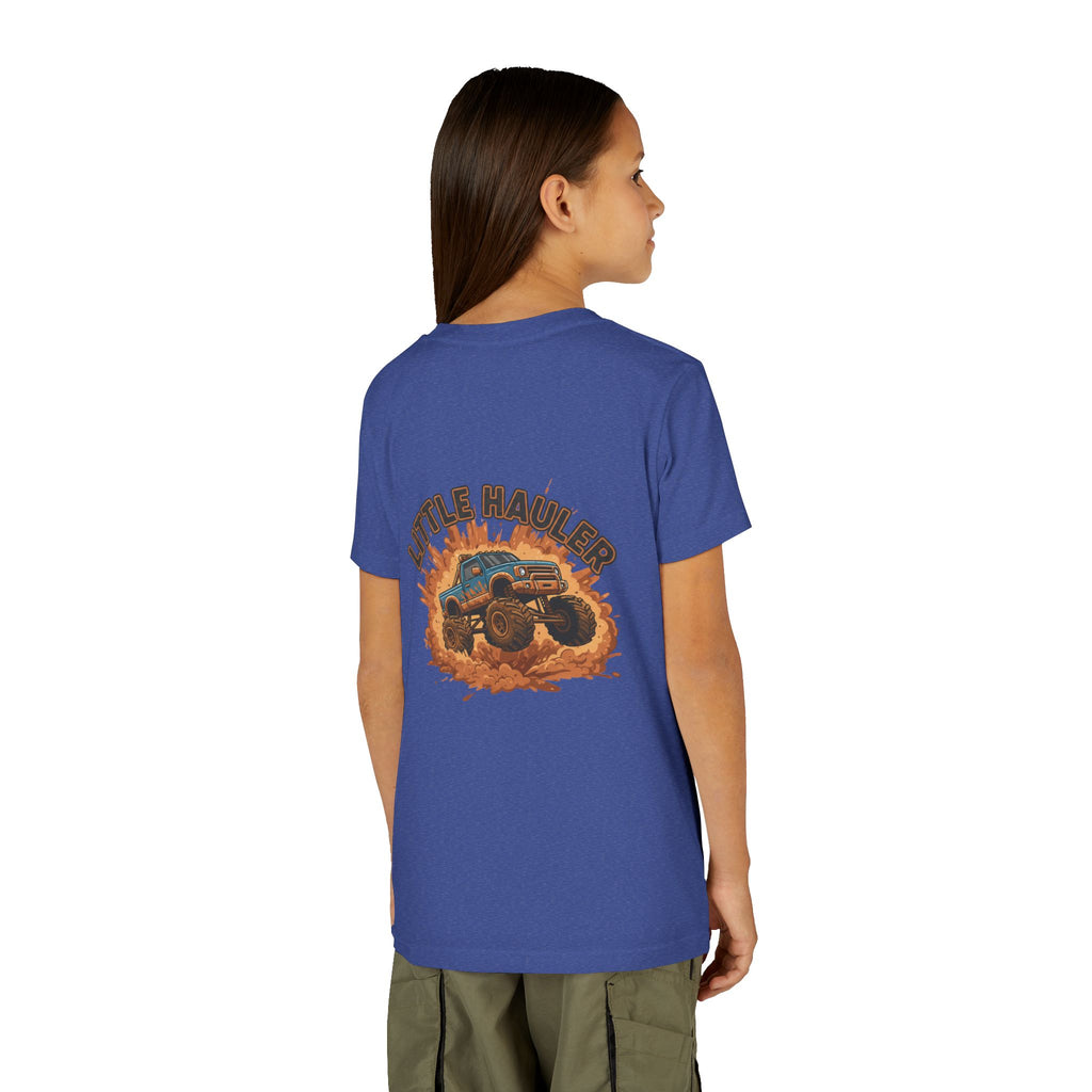 Little Hauler — Monster Truck Youth T-Shirt - RESTERATION