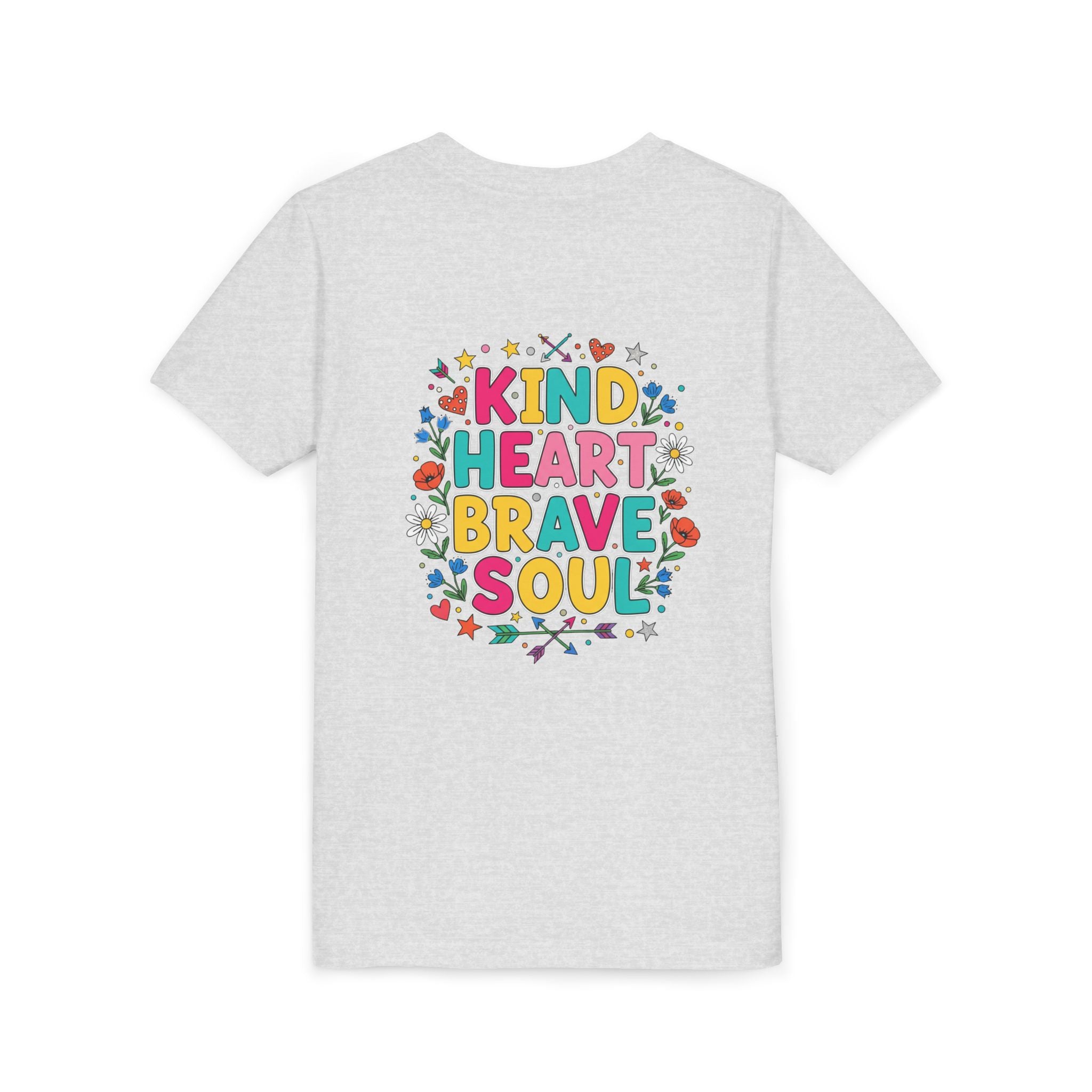 Kind Heart Brave Soul — Inspirational Youth T-Shirt - RESTERATION