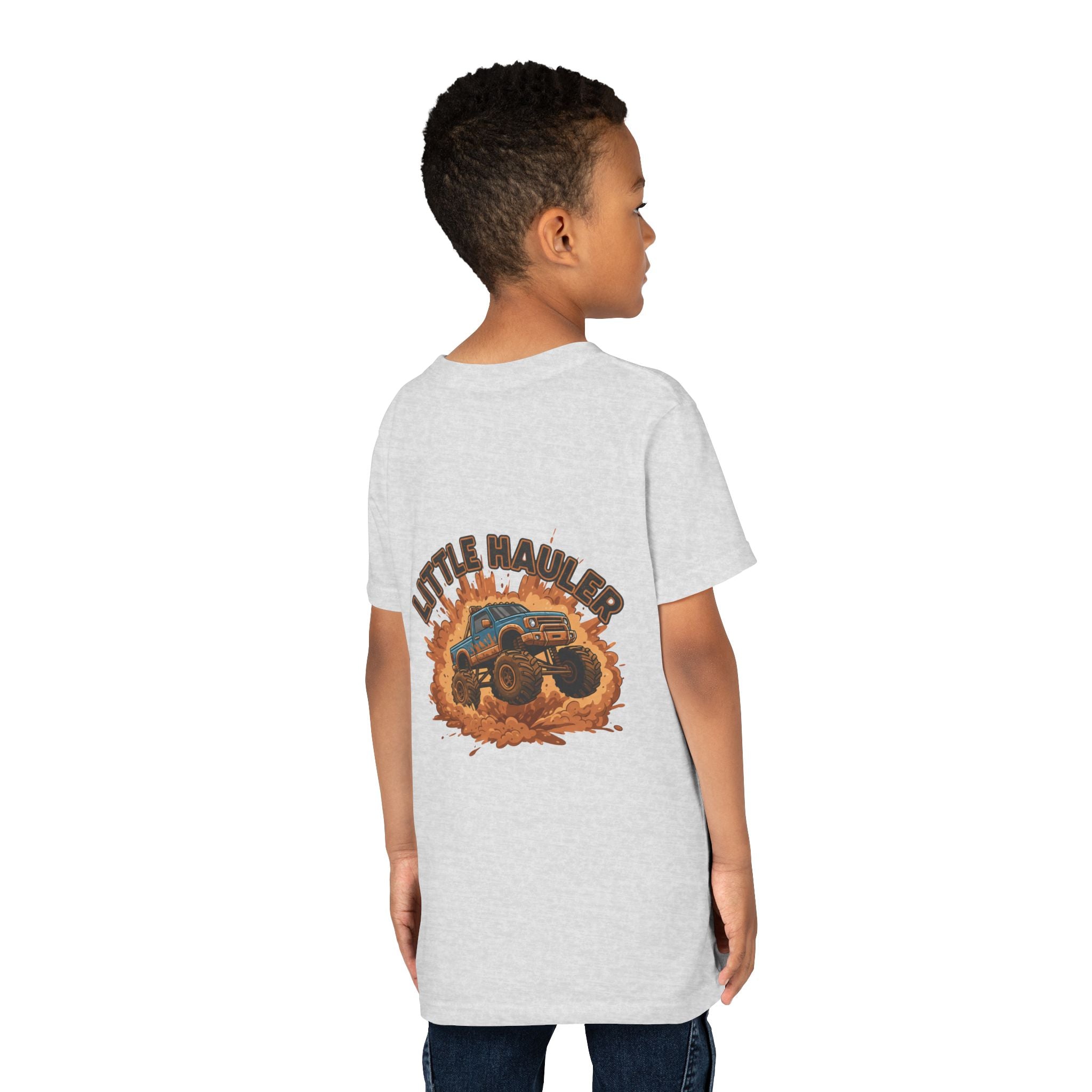 Little Hauler — Monster Truck Youth T-Shirt - RESTERATION