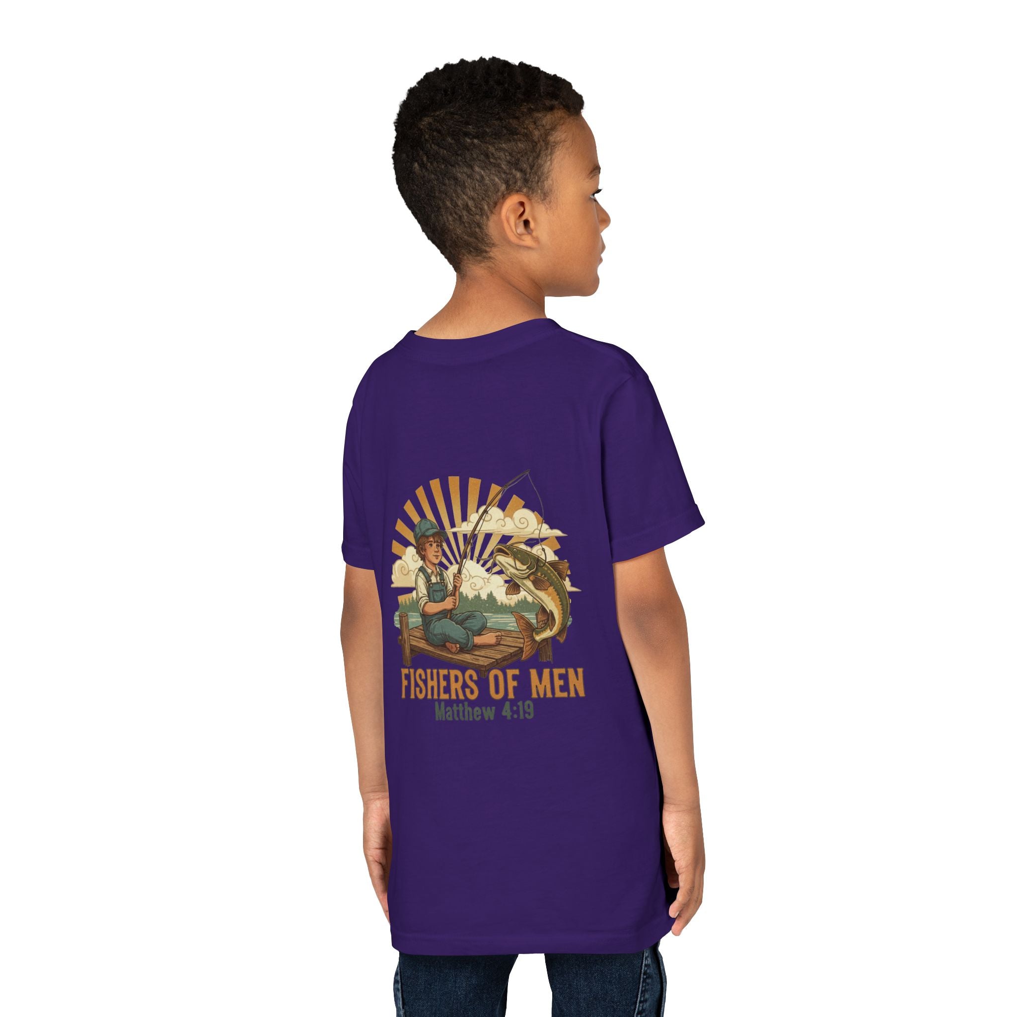 Fishers of Men — Christian Youth T-Shirt (Matthew 4:19) - RESTERATION
