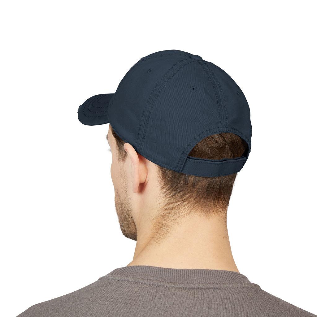 RESTERATION Distressed Dad Hat — Built for the Long Day - RESTERATION