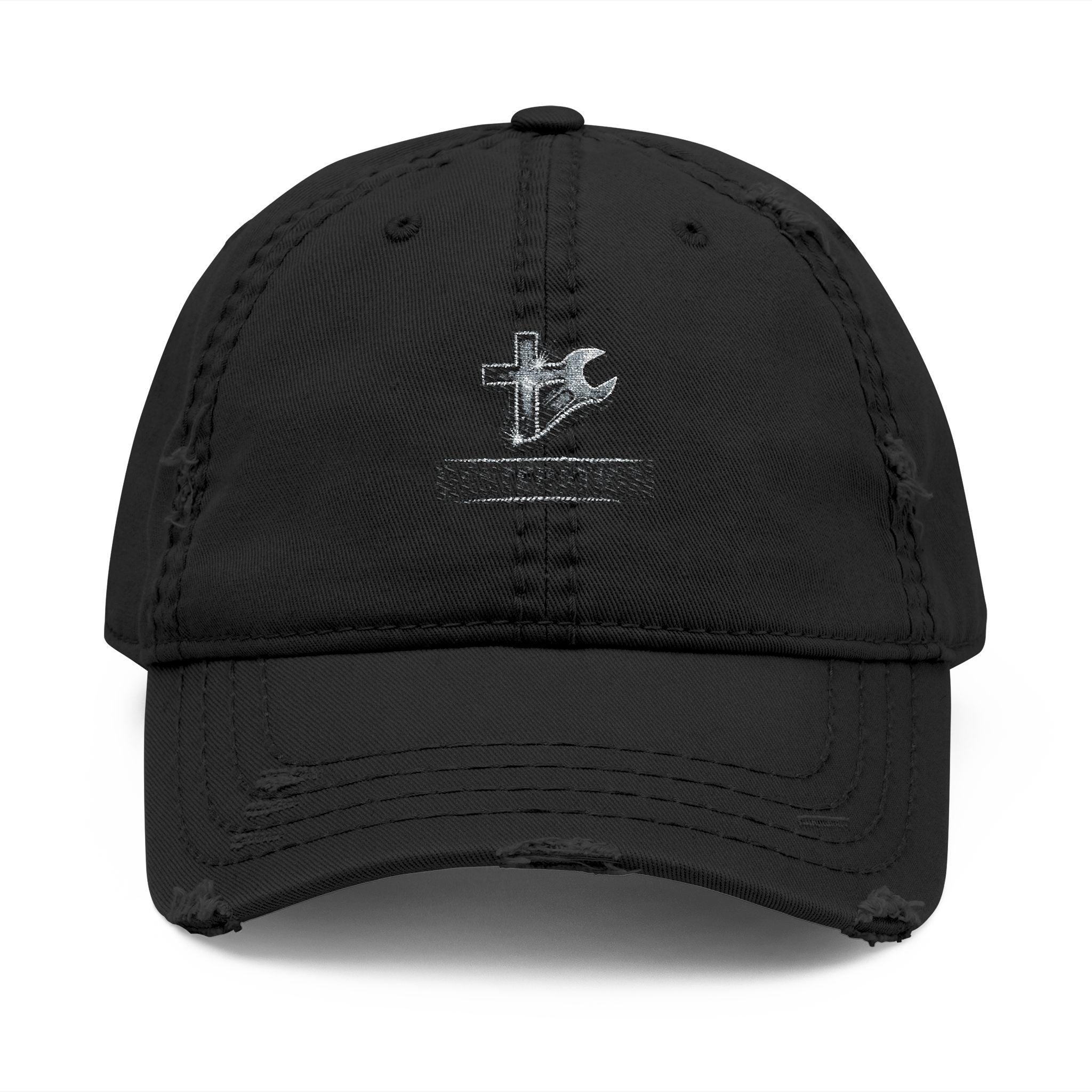 RESTERATION Distressed Dad Hat — Built for the Long Day - RESTERATION