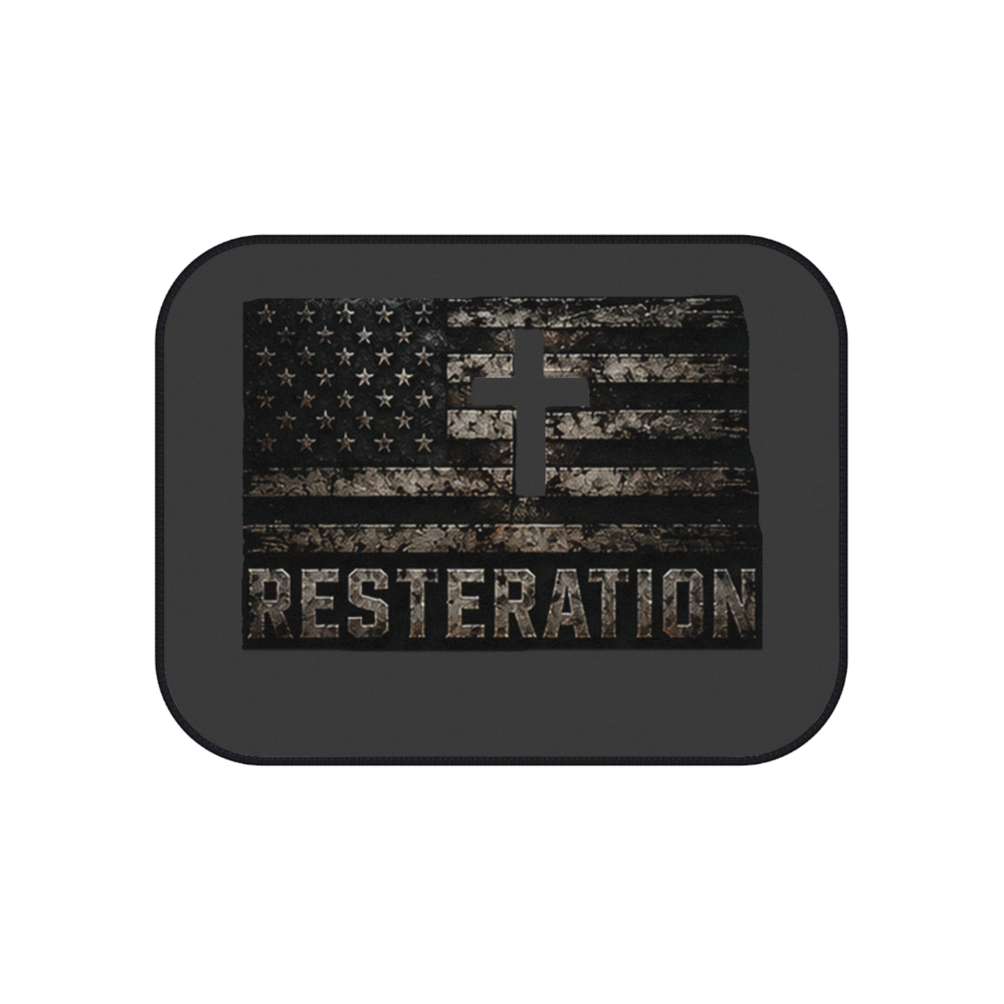 Distressed American Flag Car Mat Set — 4-Pack 2 - RESTERATION