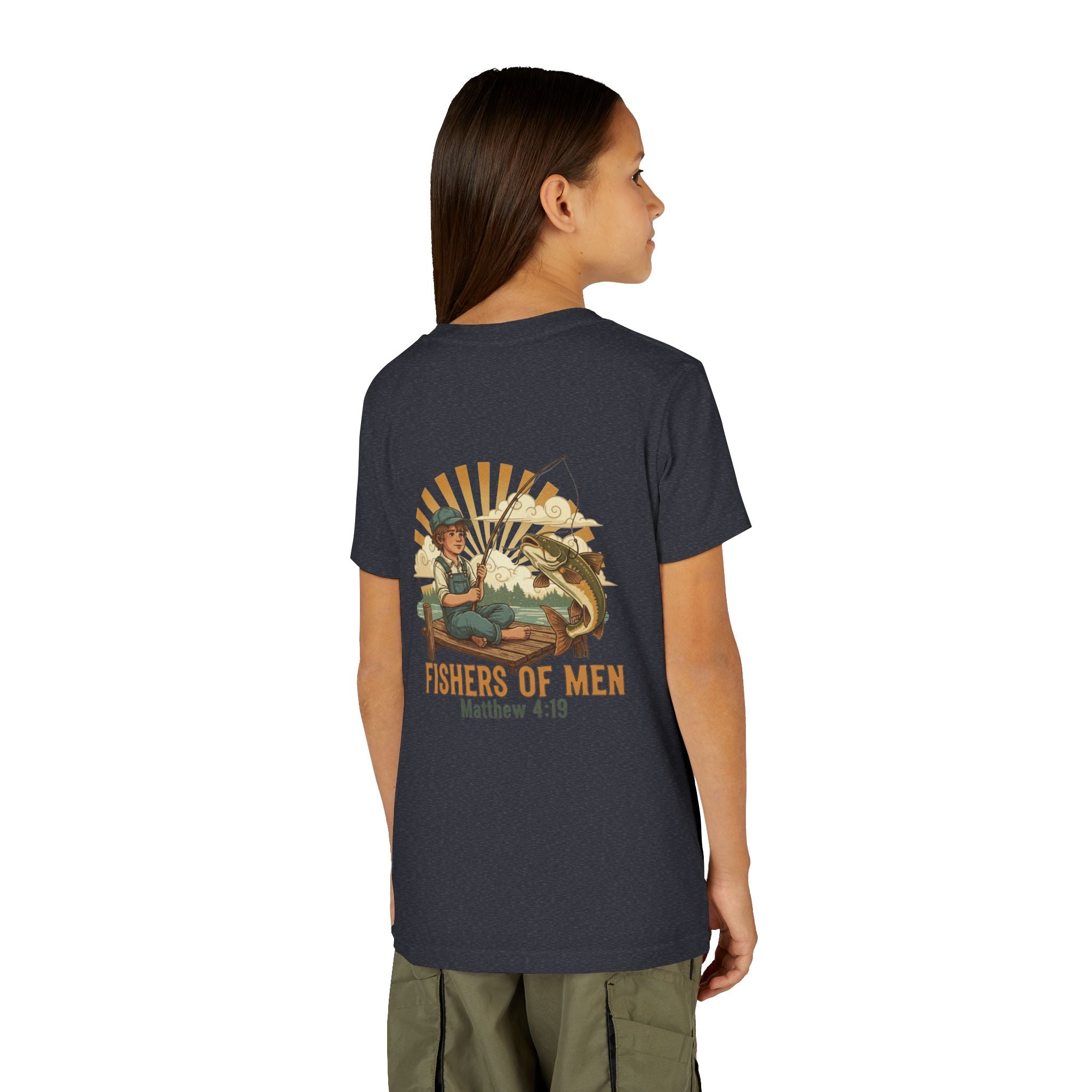 Fishers of Men — Christian Youth T-Shirt (Matthew 4:19) - RESTERATION