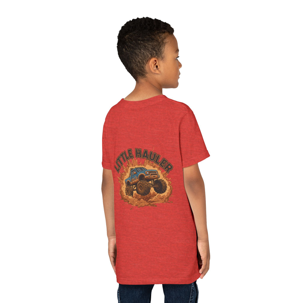 Little Hauler — Monster Truck Youth T-Shirt - RESTERATION