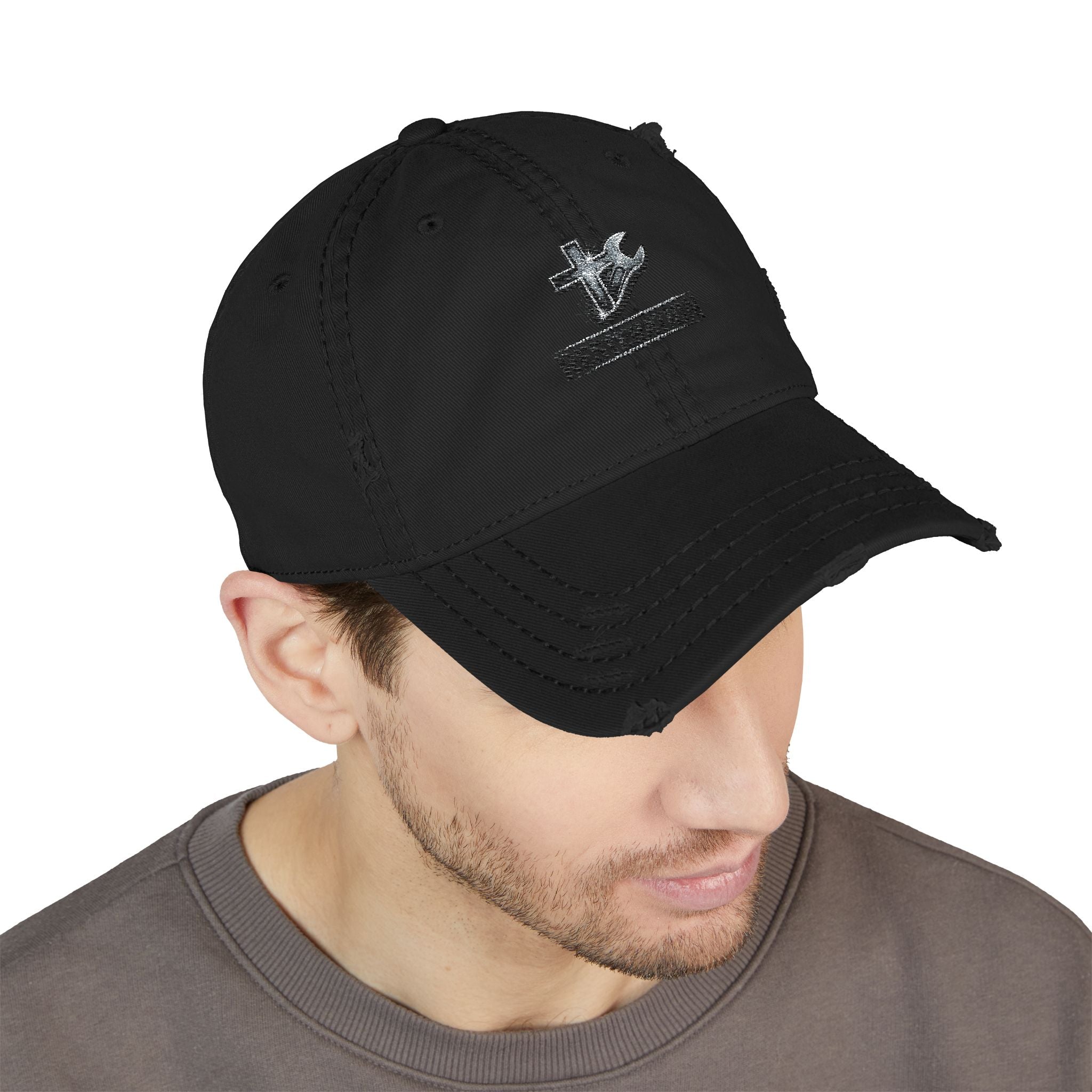 RESTERATION Distressed Dad Hat — Built for the Long Day - RESTERATION