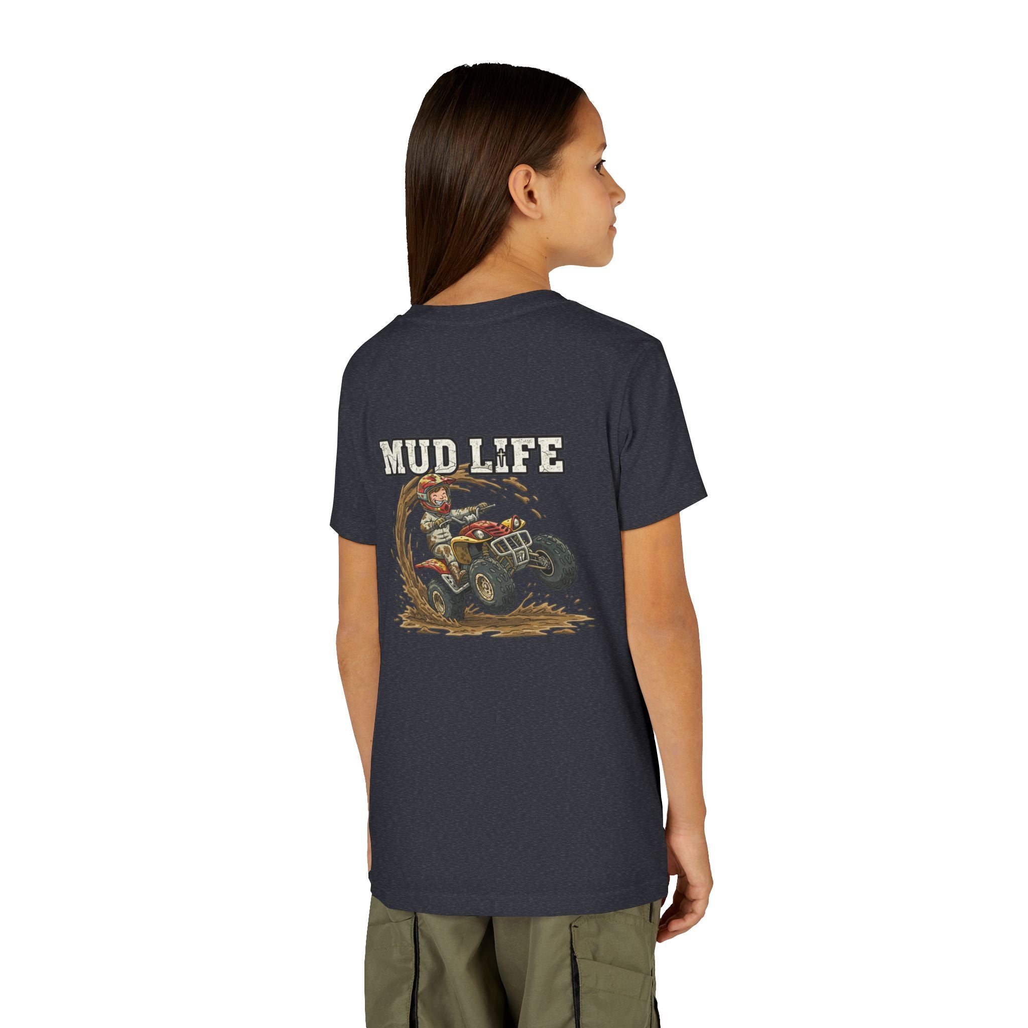 Mud Life — ATV Youth T-Shirt - RESTERATION