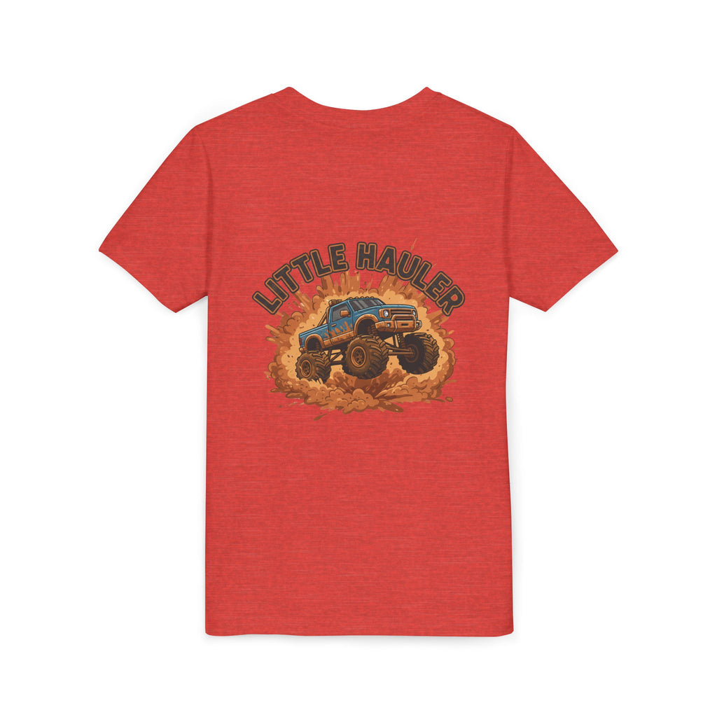 Little Hauler — Monster Truck Youth T-Shirt - RESTERATION