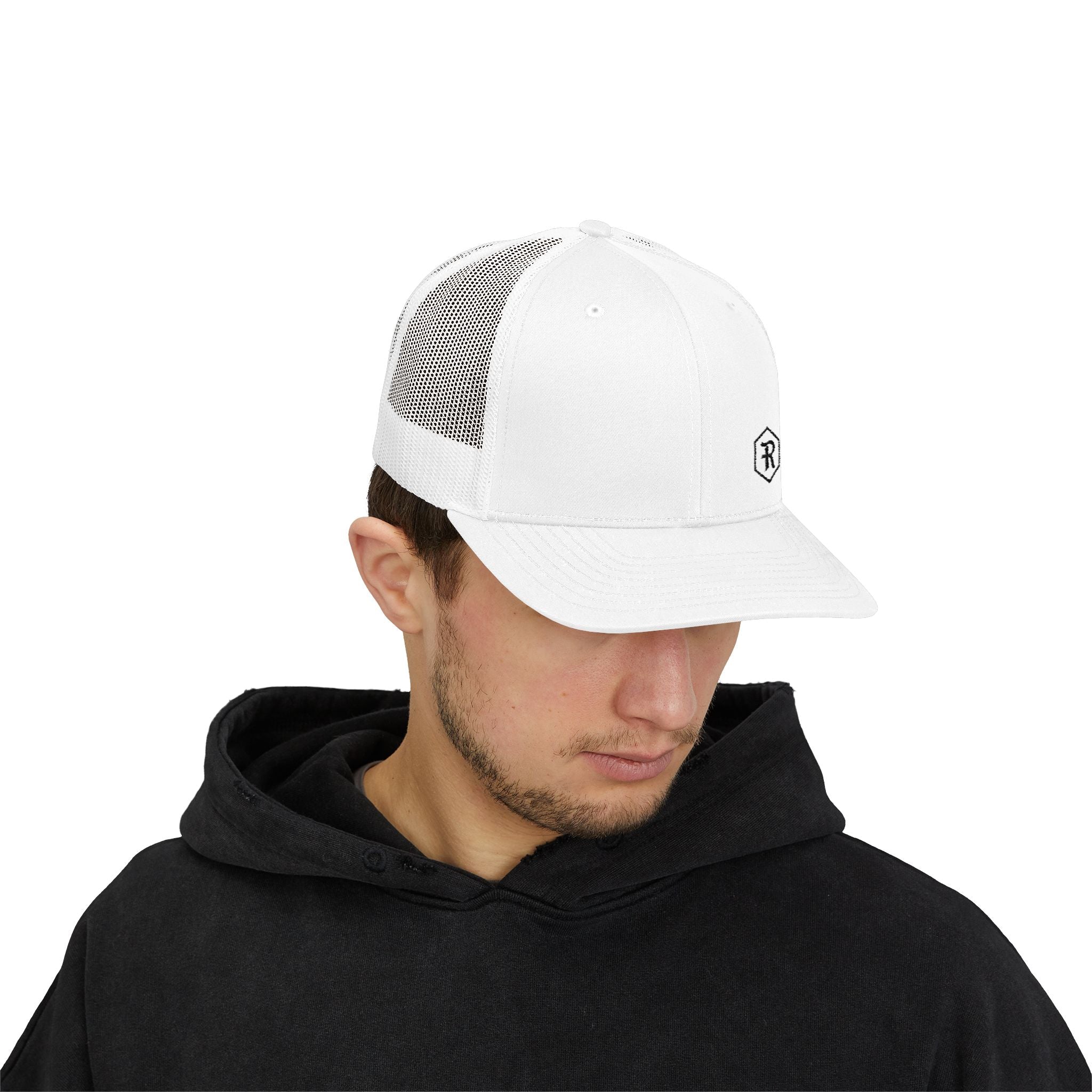 Snapback Trucker Cap | Mesh Back Adjustable Embroidered Hat | Faith Apparel - RESTERATION