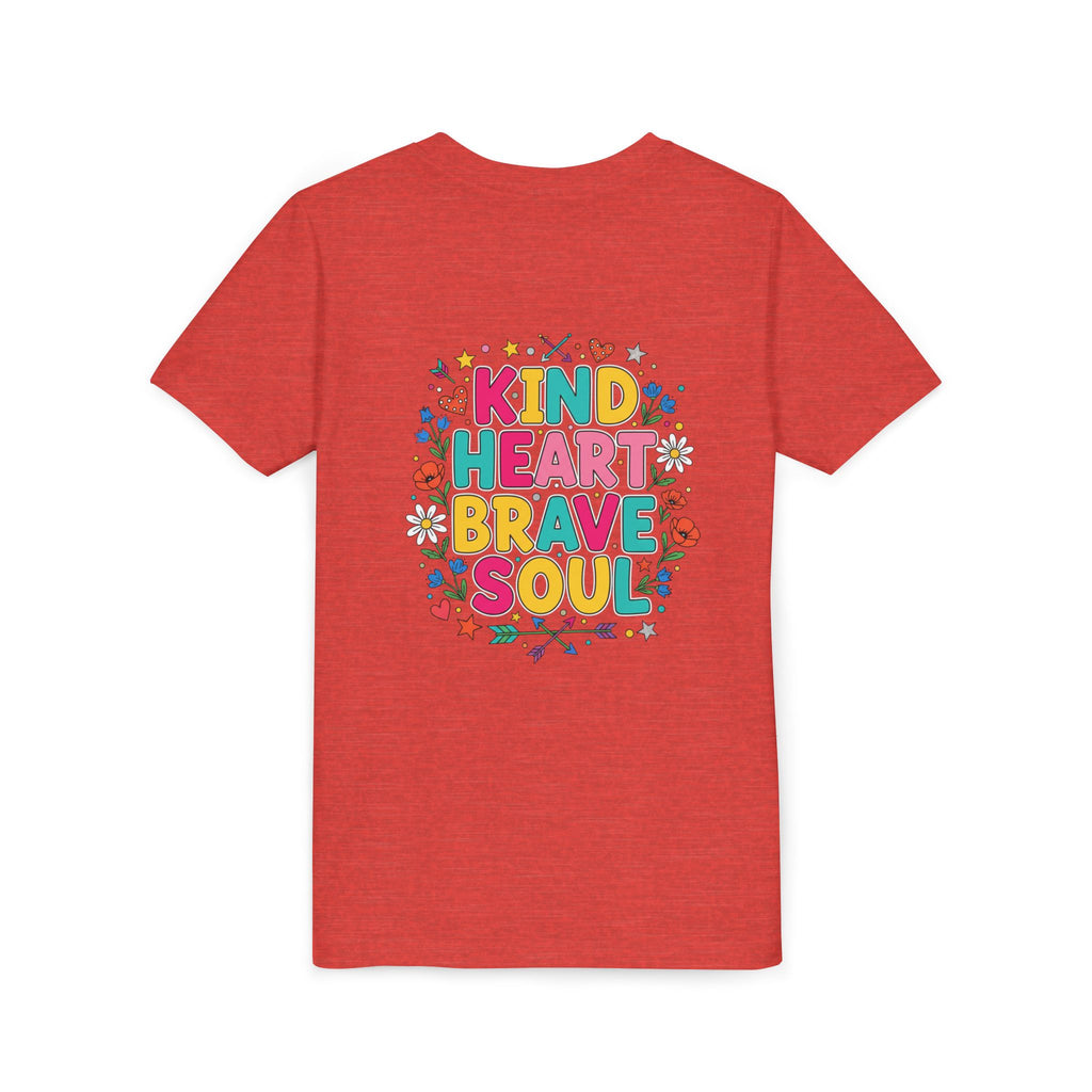 Kind Heart Brave Soul — Inspirational Youth T-Shirt - RESTERATION