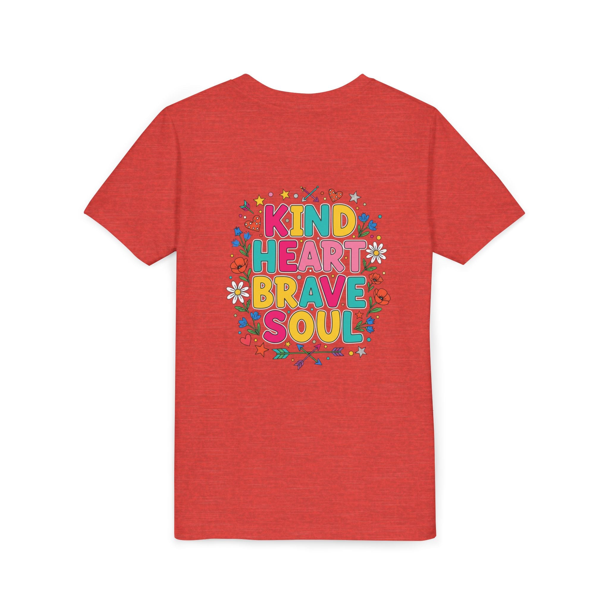 Kind Heart Brave Soul — Inspirational Youth T-Shirt - RESTERATION