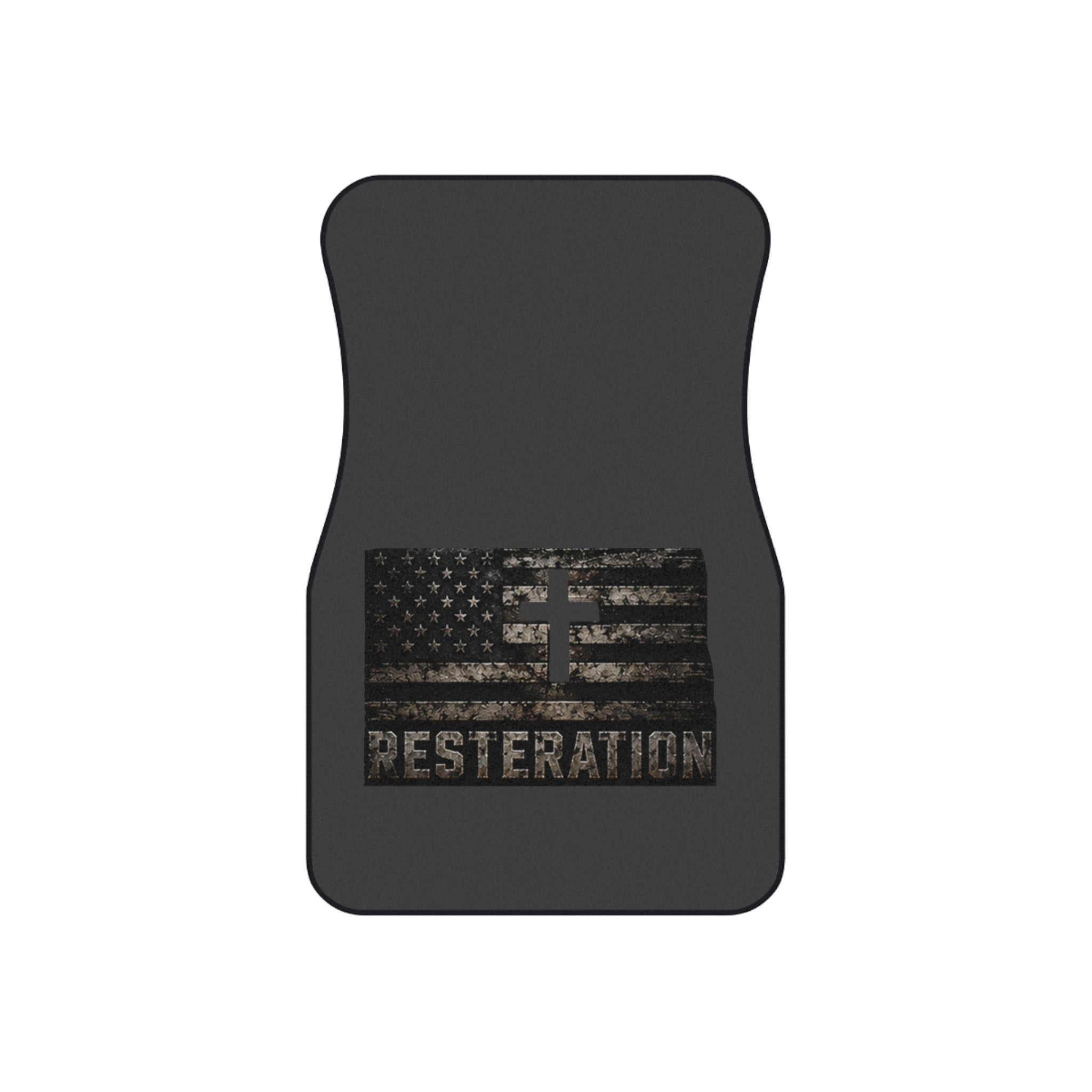 RESTERATION Flag Car Floor Mats — Front Pair 2 - RESTERATION