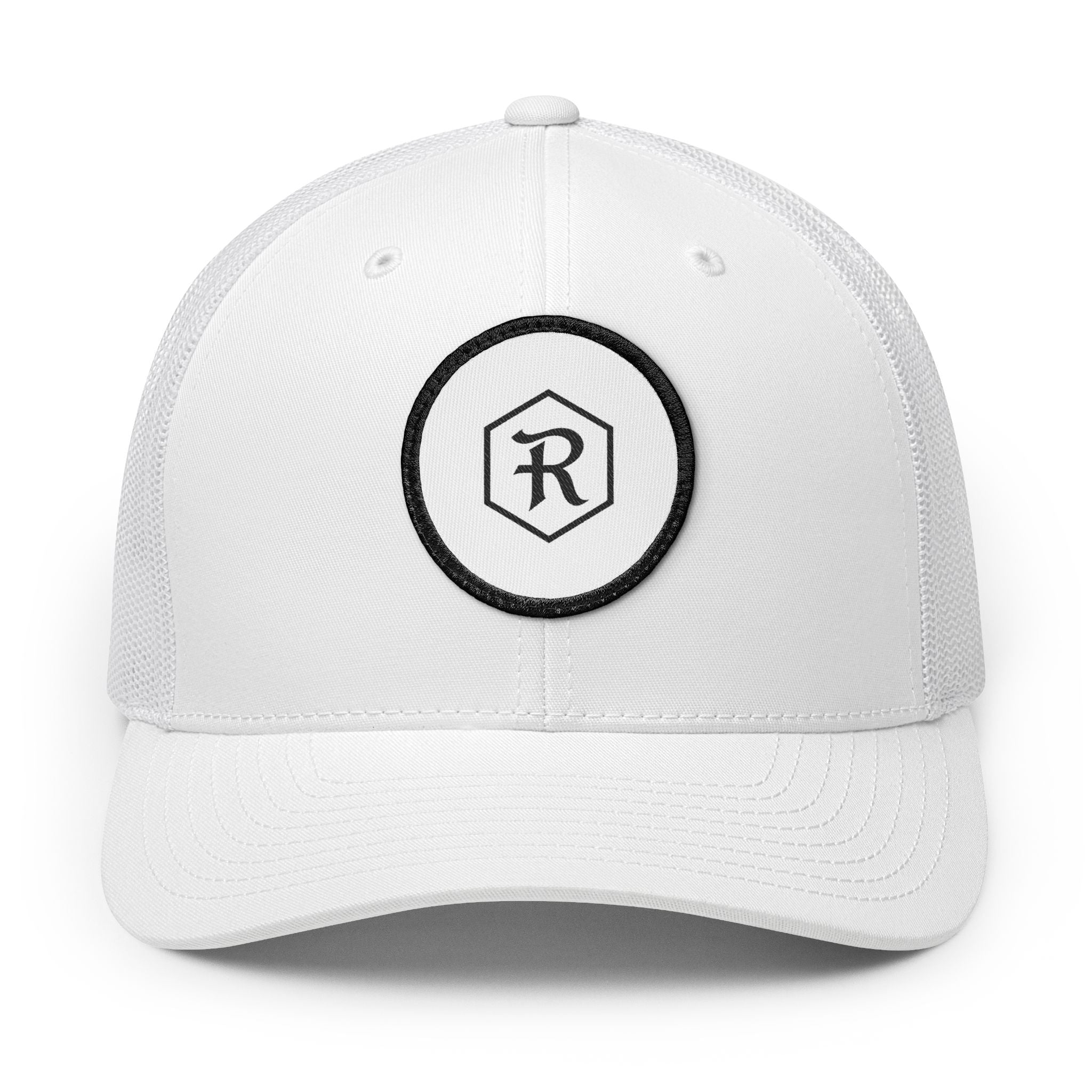 Embroidered Patch Trucker Cap | Snapback Mesh Back Hat | Faith Apparel - RESTERATION