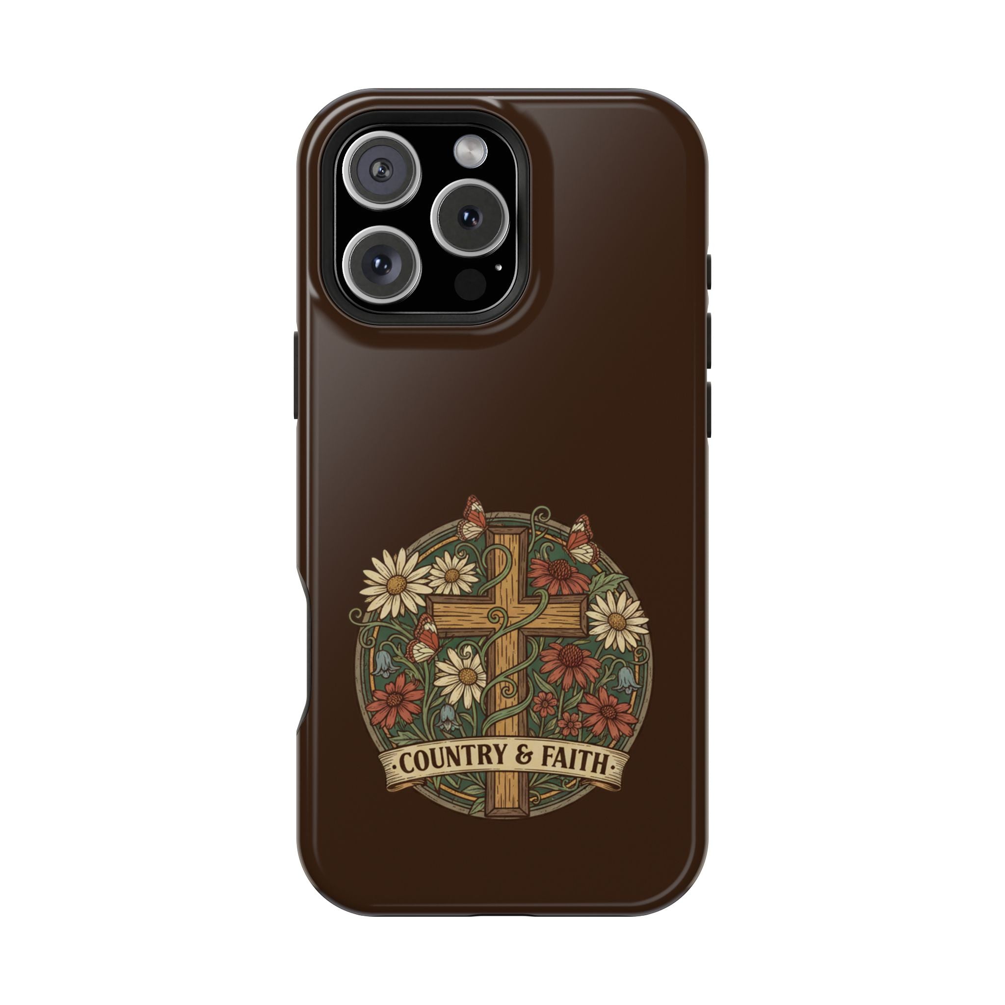RESTERATION Phone Case — Country & Faith Cross Magnetic Impact-Resistant Cover #2
