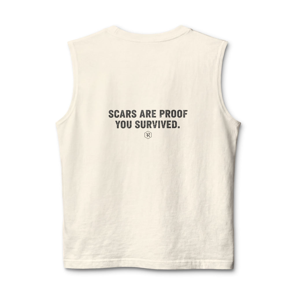 Scars Are Proof You Survived — Unisex Muscle Tank - RESTERATION