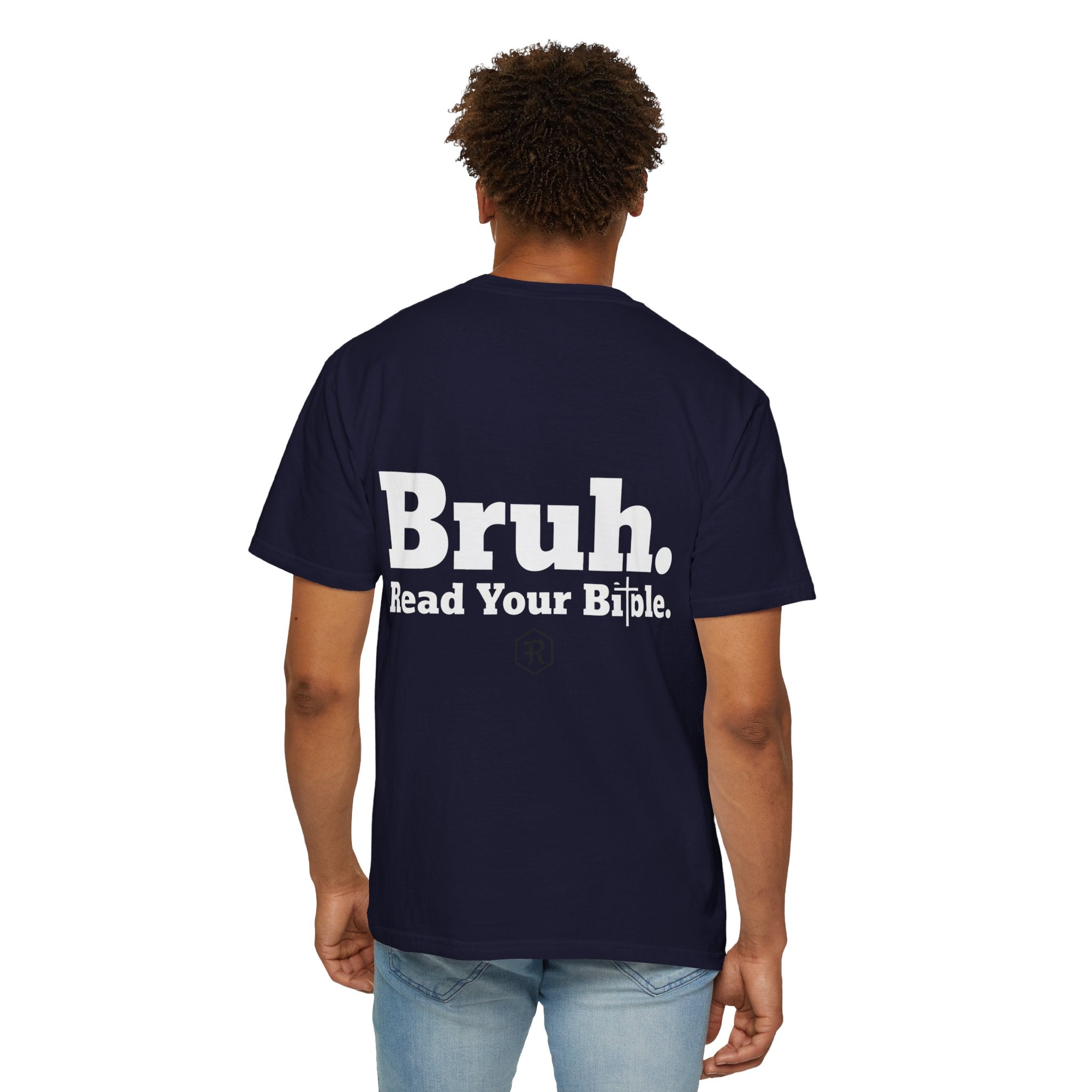 Classic White T-Shirt — Minimal Back Logo Tee - RESTERATION