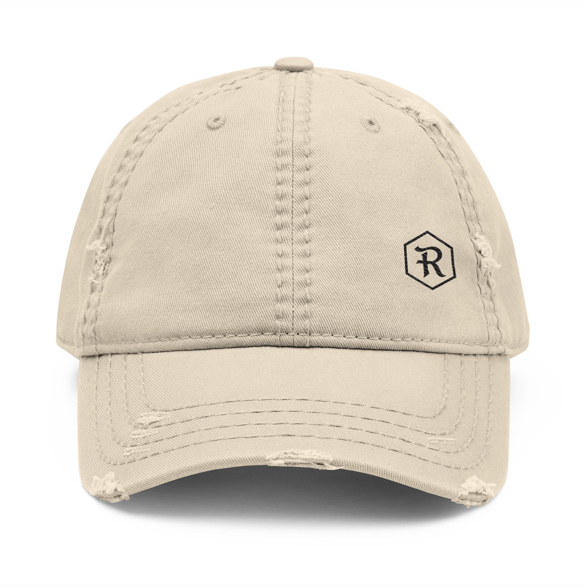 Distressed Dad Hat | Vintage Washed Embroidered Baseball Cap | Faith Apparel - RESTERATION