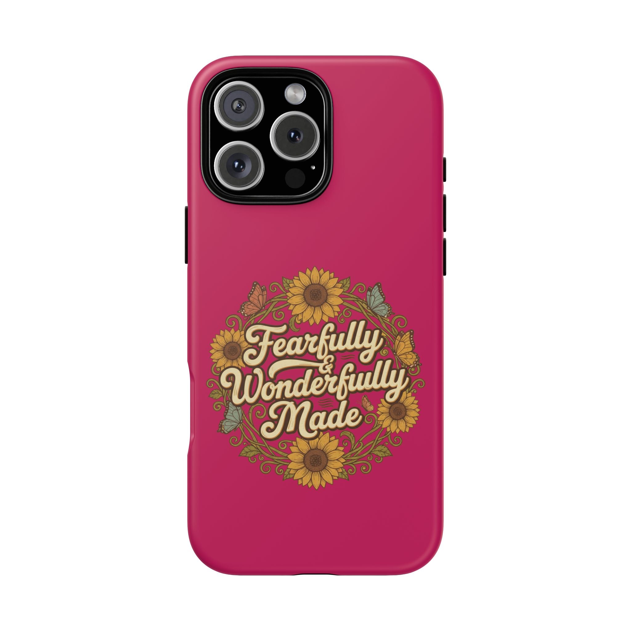 RESTERATION Phone Case — 'Fearfully & Wonderfully Made' Sunflower Floral Cover #6