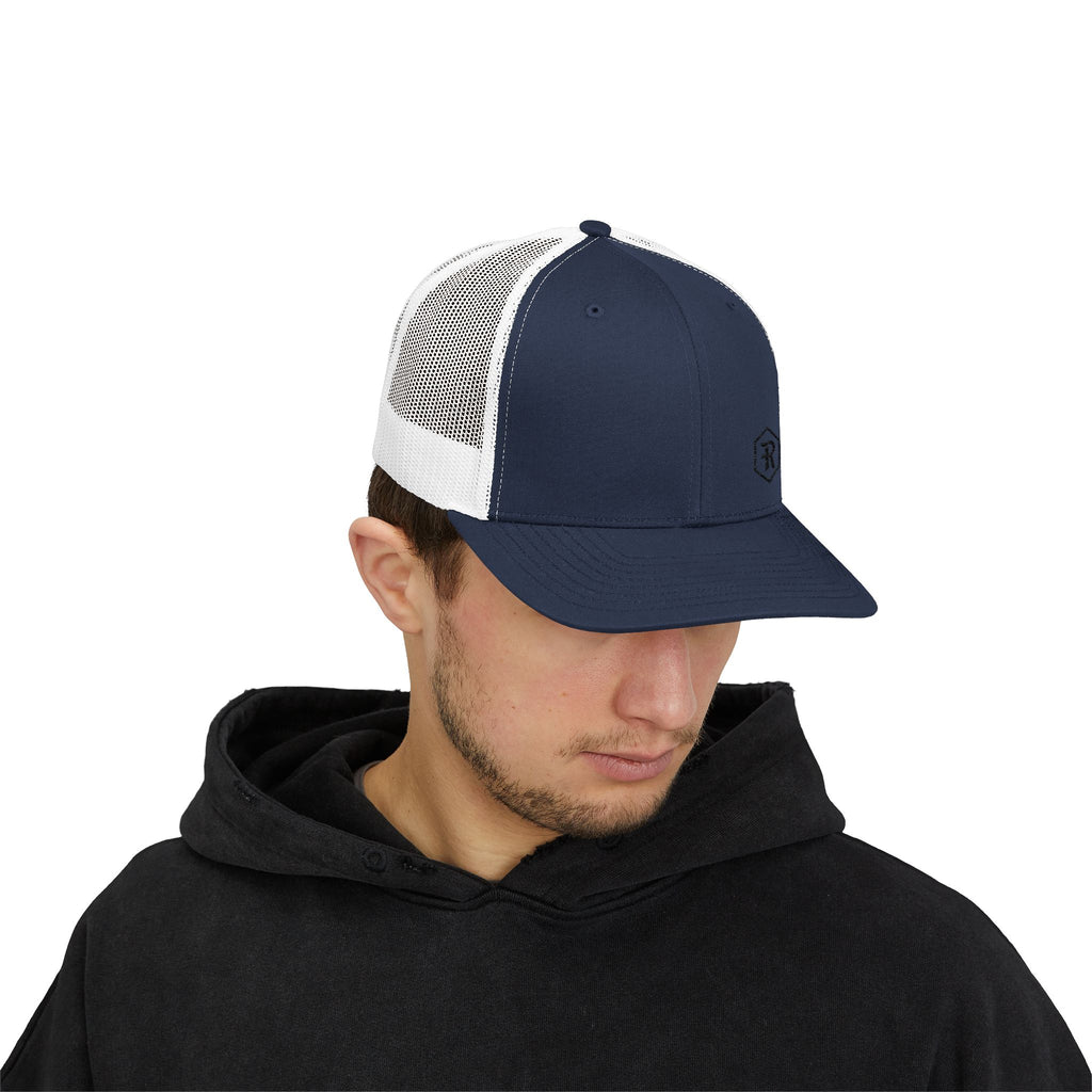 Snapback Trucker Cap | Mesh Back Adjustable Embroidered Hat | Faith Apparel - RESTERATION