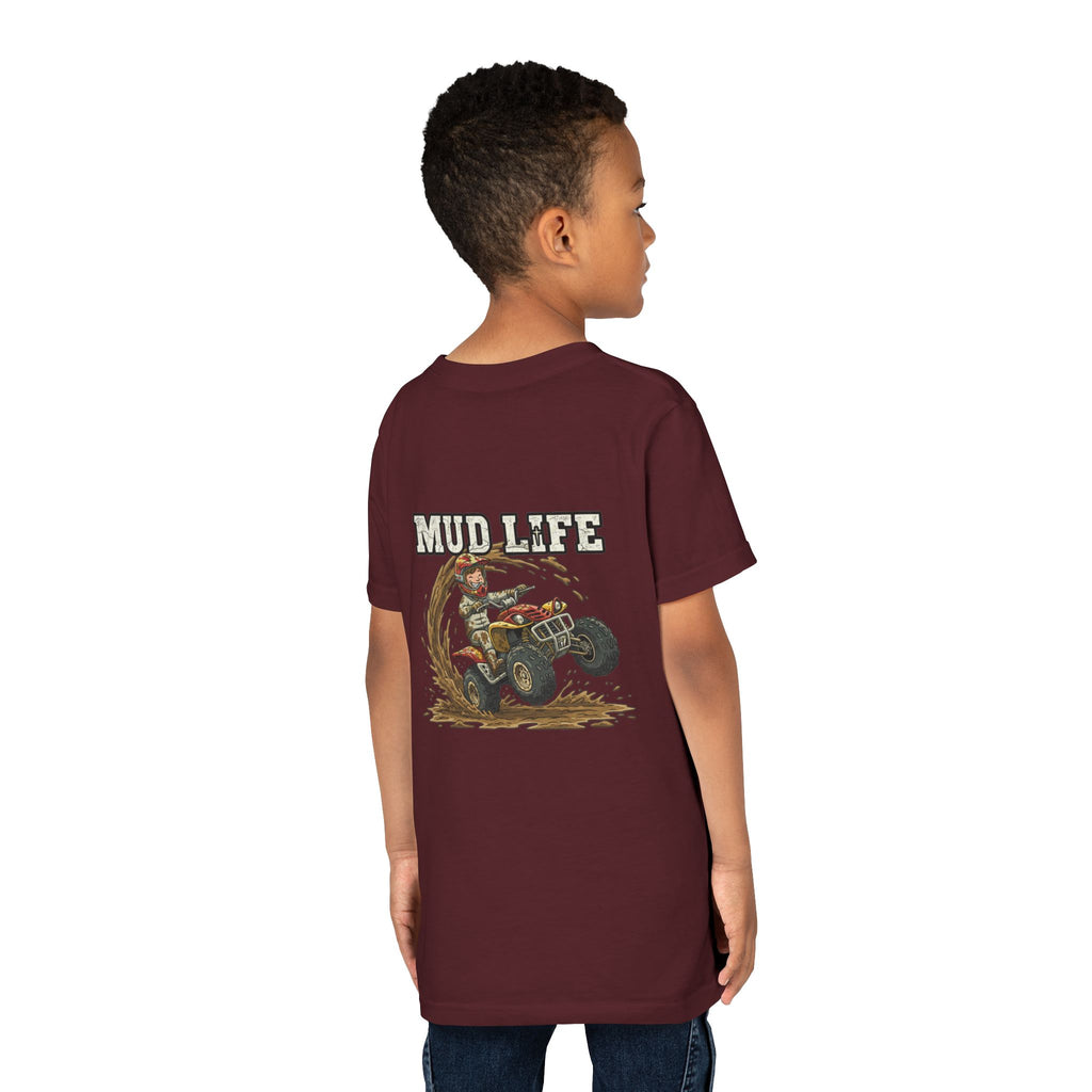 Mud Life — ATV Youth T-Shirt - RESTERATION