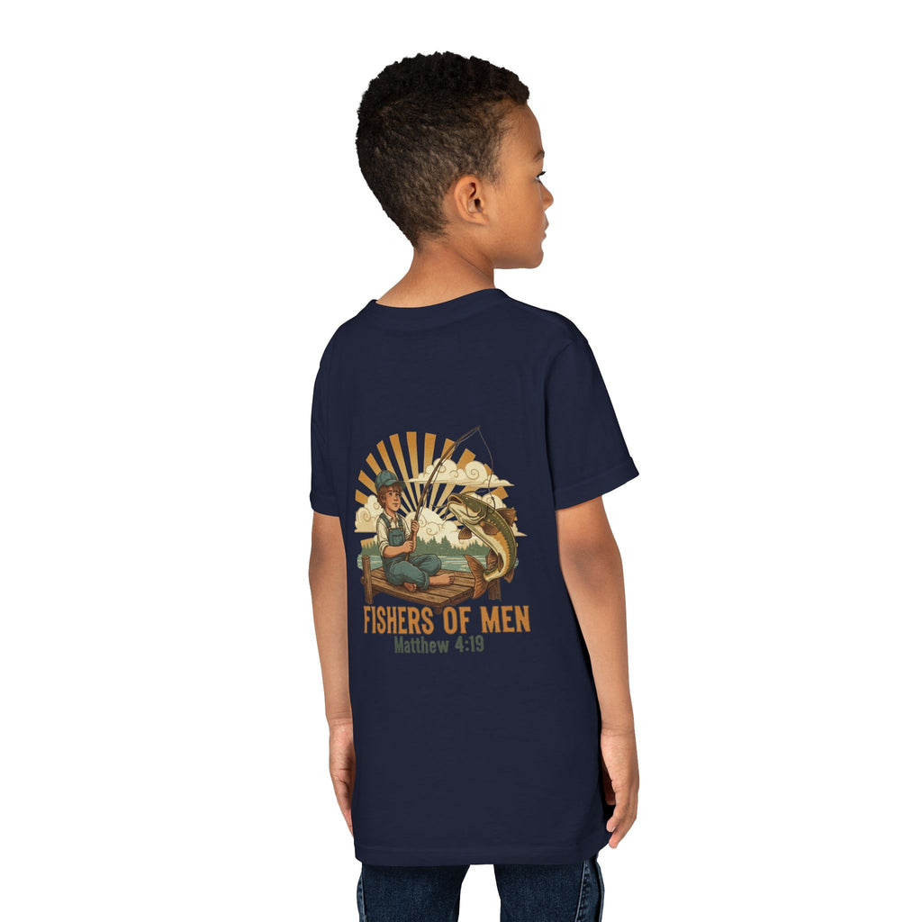 Fishers of Men — Christian Youth T-Shirt (Matthew 4:19) - RESTERATION