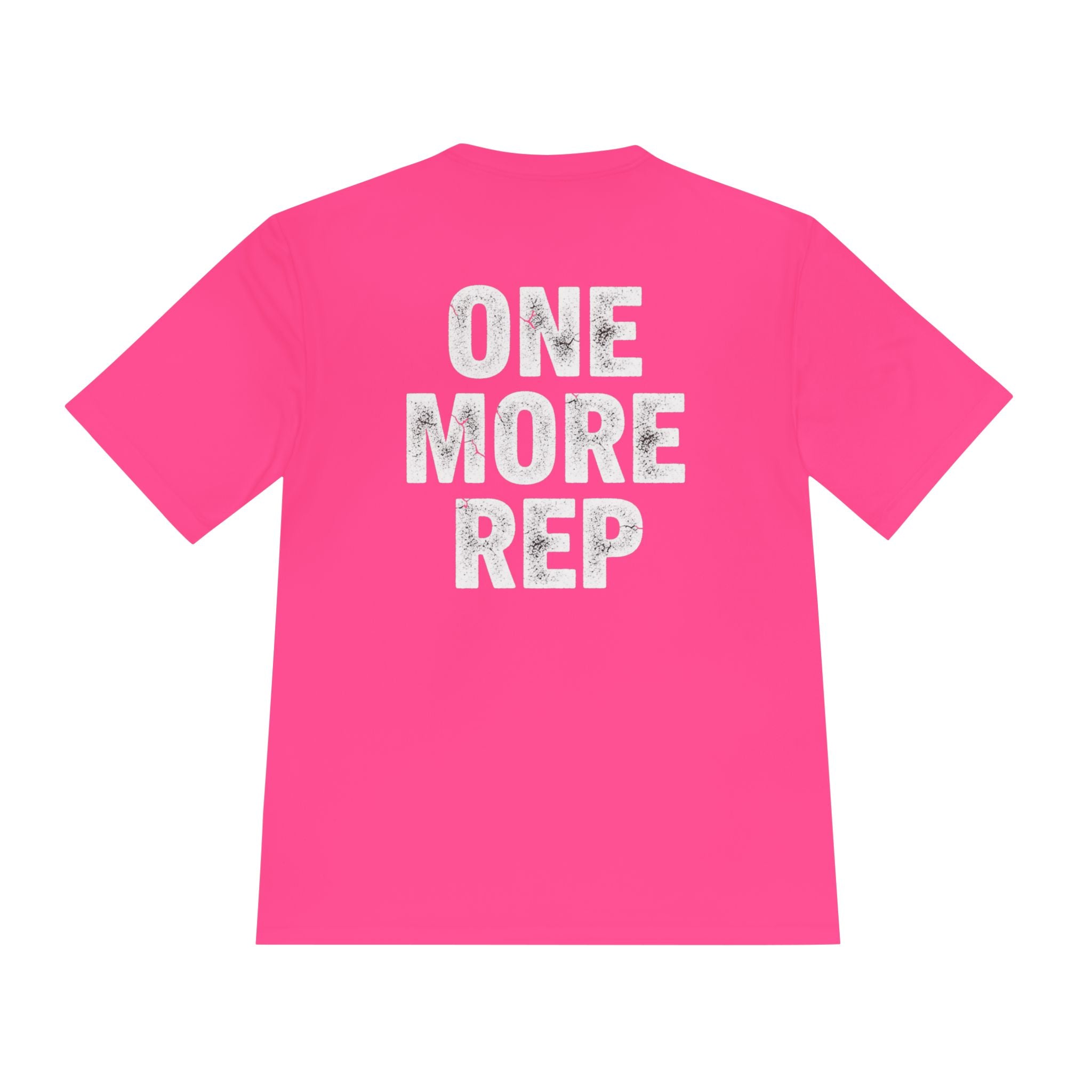 One More Rep Moisture-Wicking Tee — Gym Workout Fitness Shirt - RESTERATION