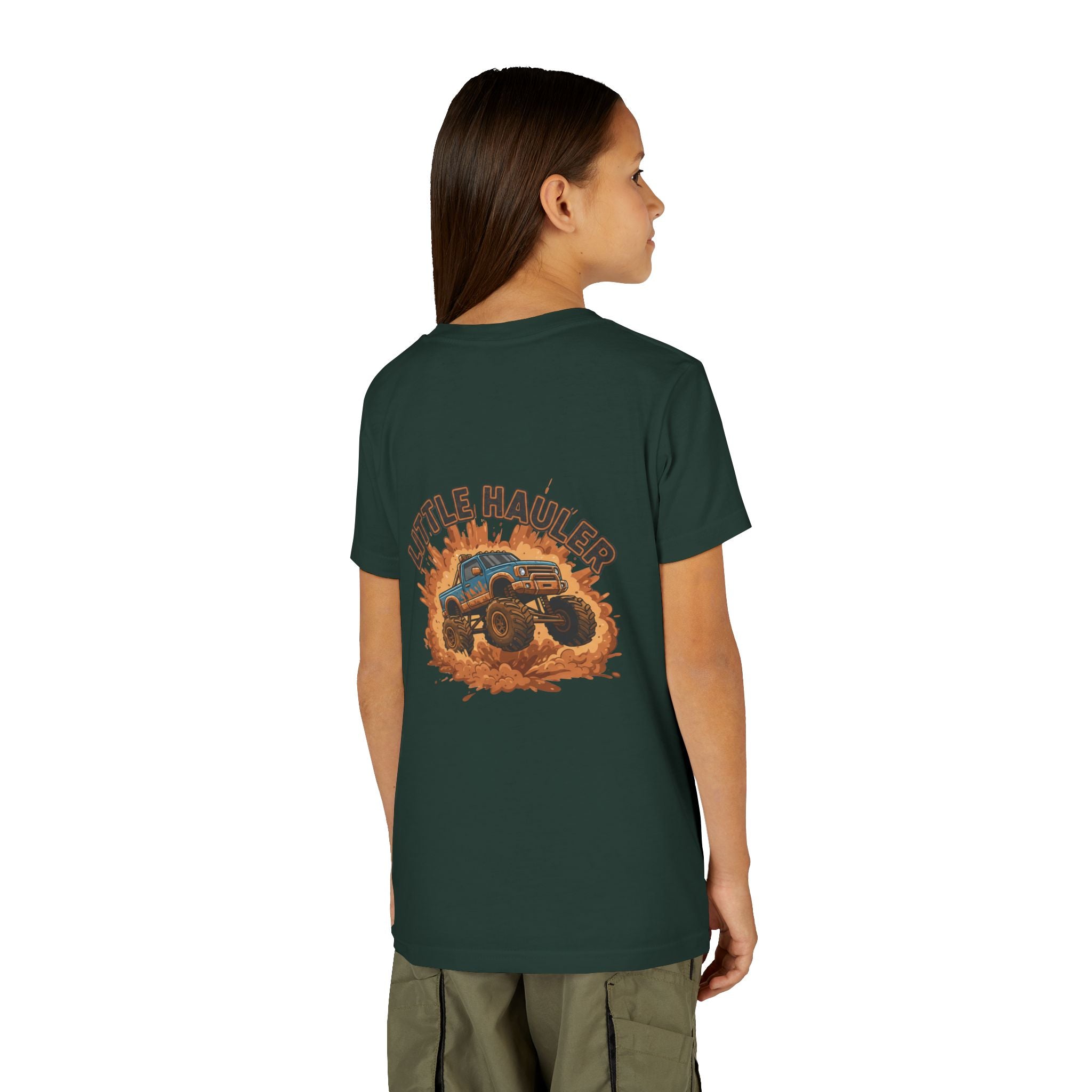 Little Hauler — Monster Truck Youth T-Shirt - RESTERATION