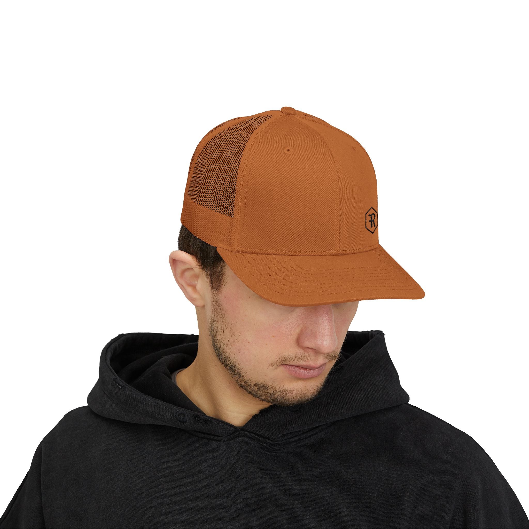 Snapback Trucker Cap | Mesh Back Adjustable Embroidered Hat | Faith Apparel - RESTERATION