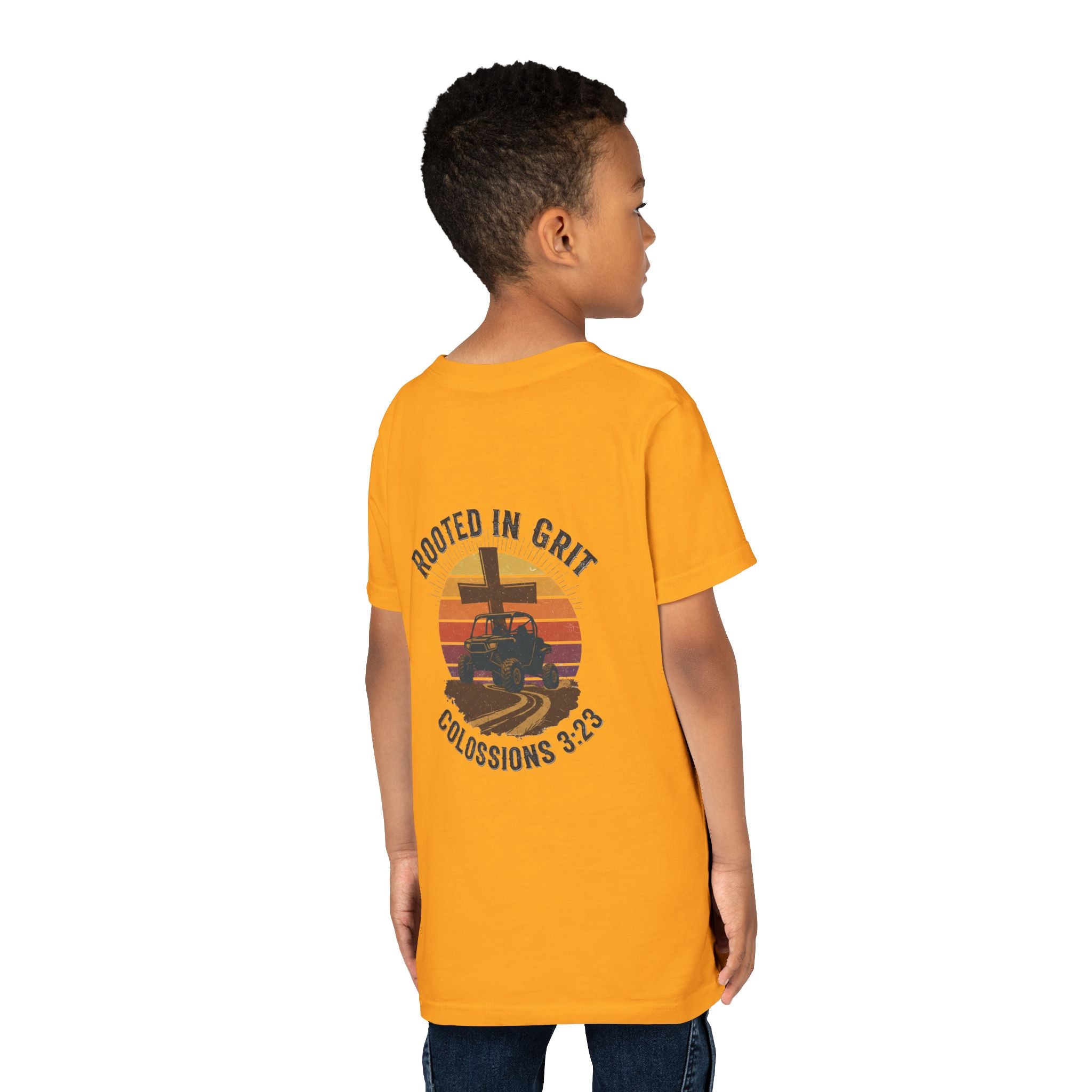 Rooted in Grit — Christian Youth T-Shirt (Colossians 3:23) - RESTERATION
