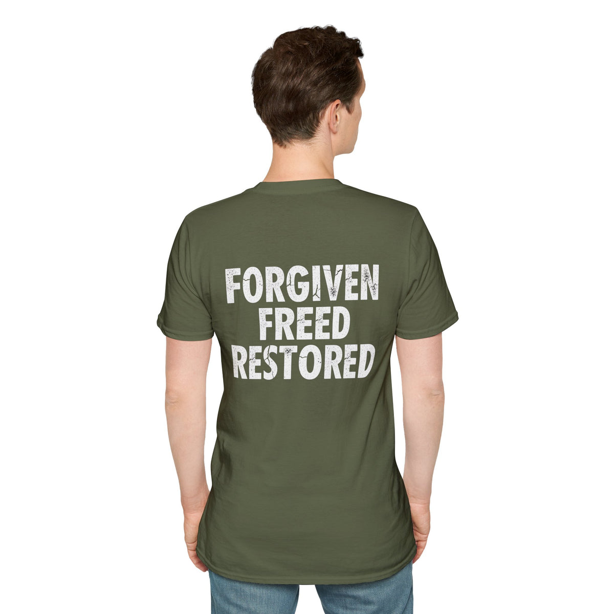 Forgiven Freed Restored Christian T-Shirt - Resteration