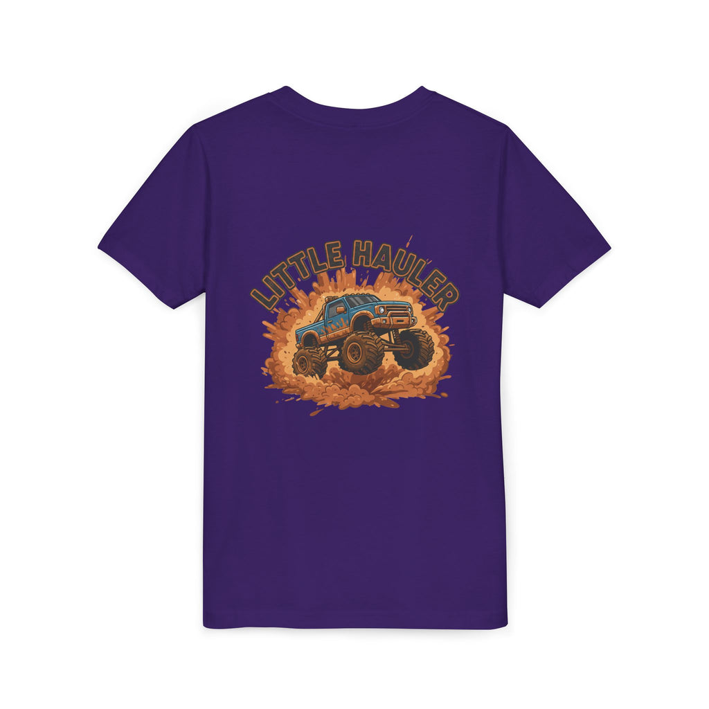 Little Hauler — Monster Truck Youth T-Shirt - RESTERATION